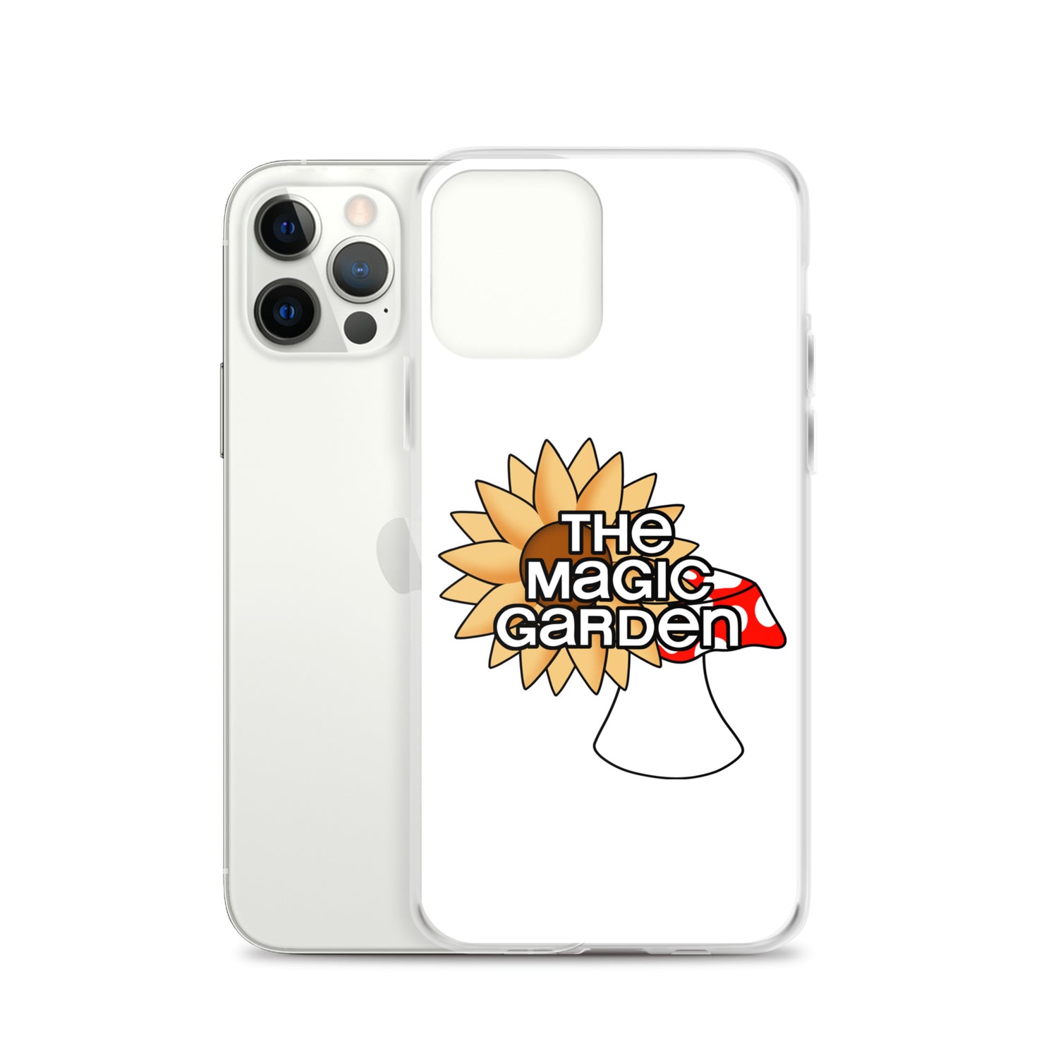 TMG Sunflower & Mushroom iPhone Cover, White