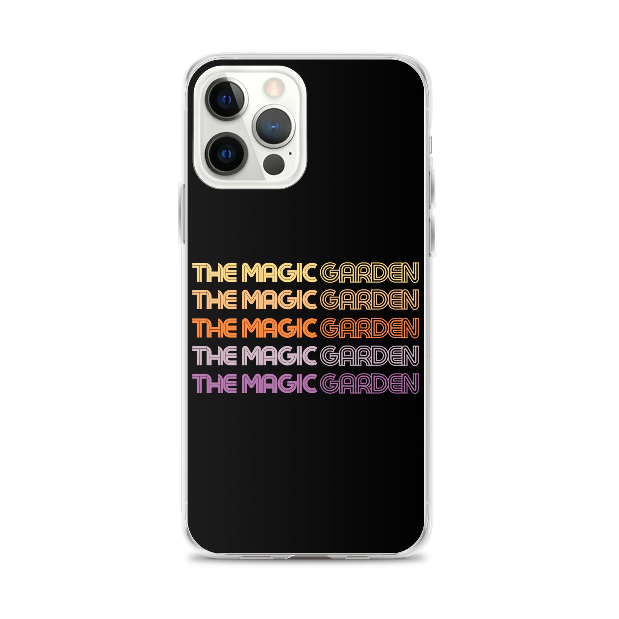 TMG 70s Yellow Rainbow iPhone Cover, Black