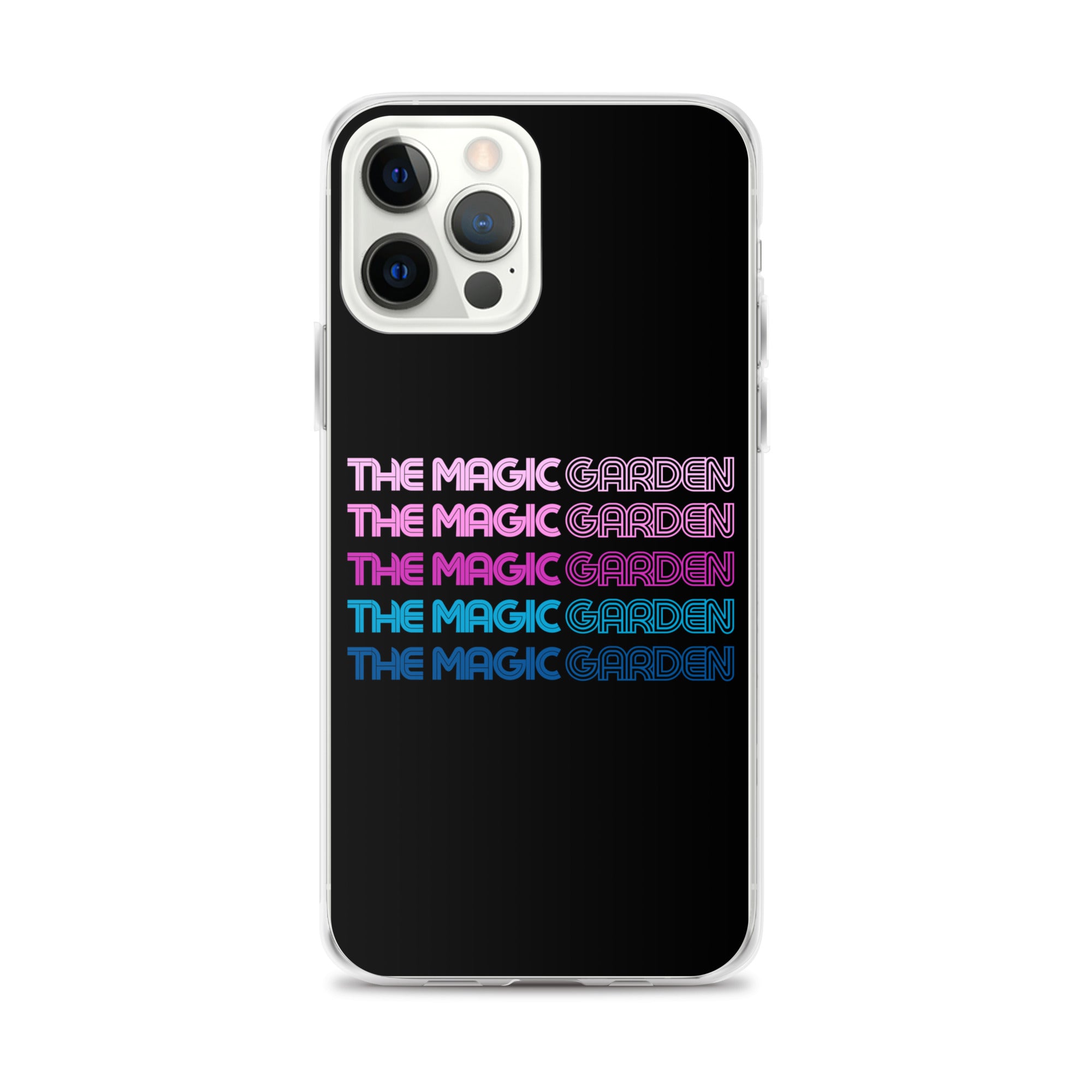 TMG 70s Purple Rainbow iPhone Cover, Black