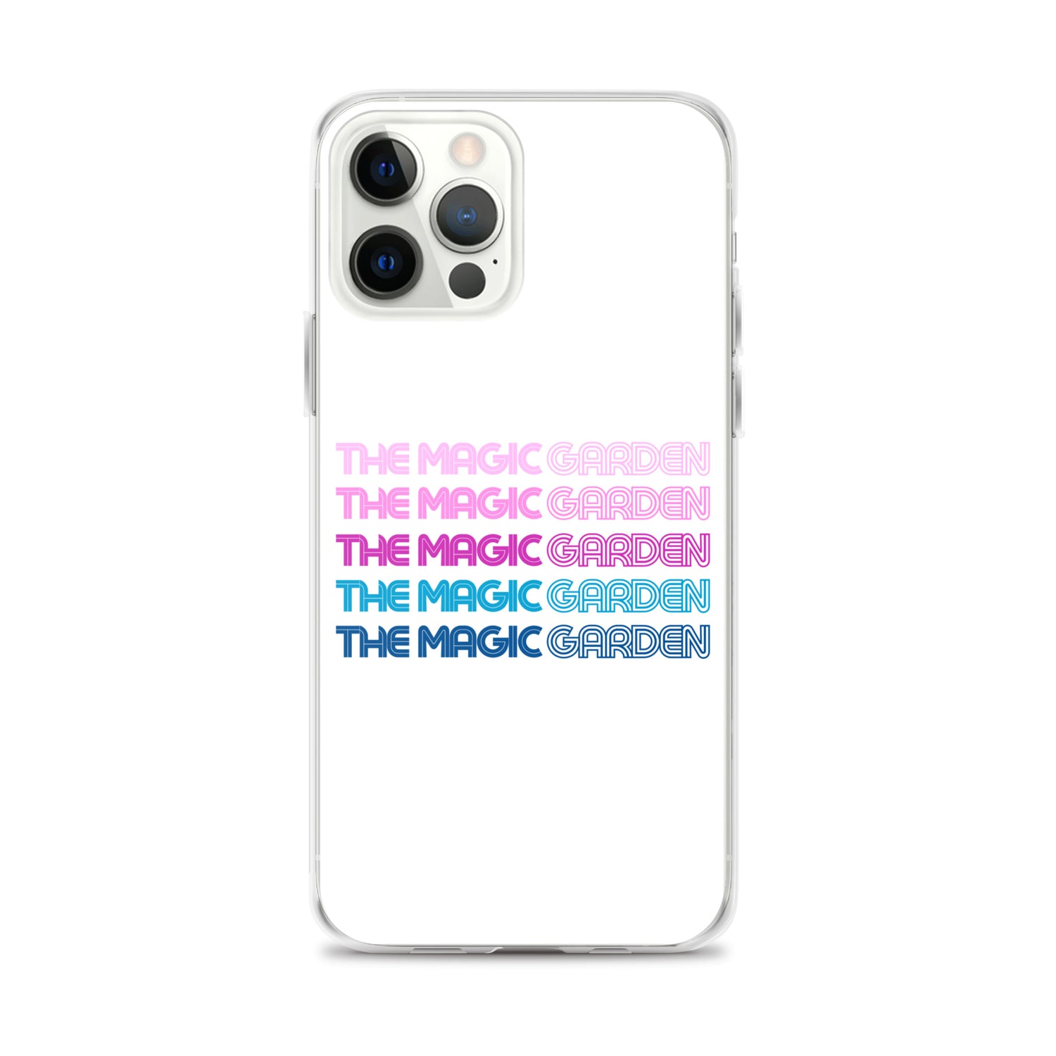 TMG 70s Purple Rainbow iPhone Cover, White