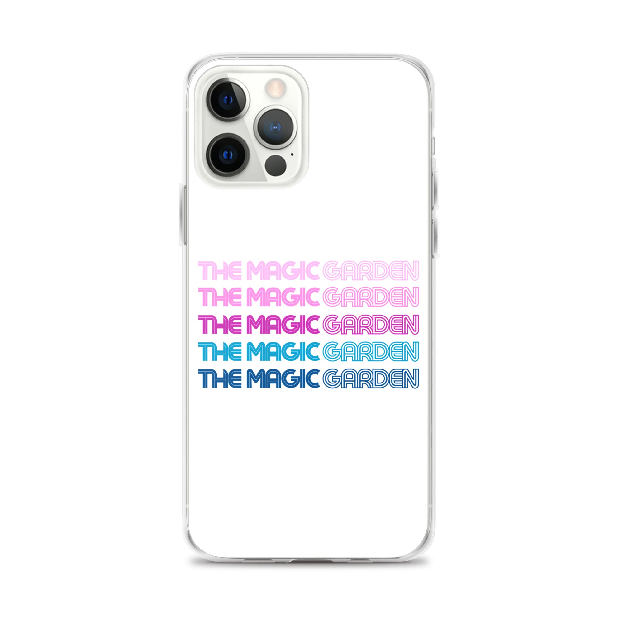 TMG 70s Purple Rainbow iPhone Cover, White