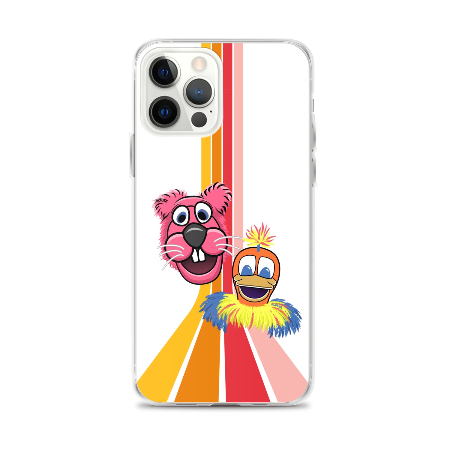 Sherlock & Flapper iPhone Cover, White