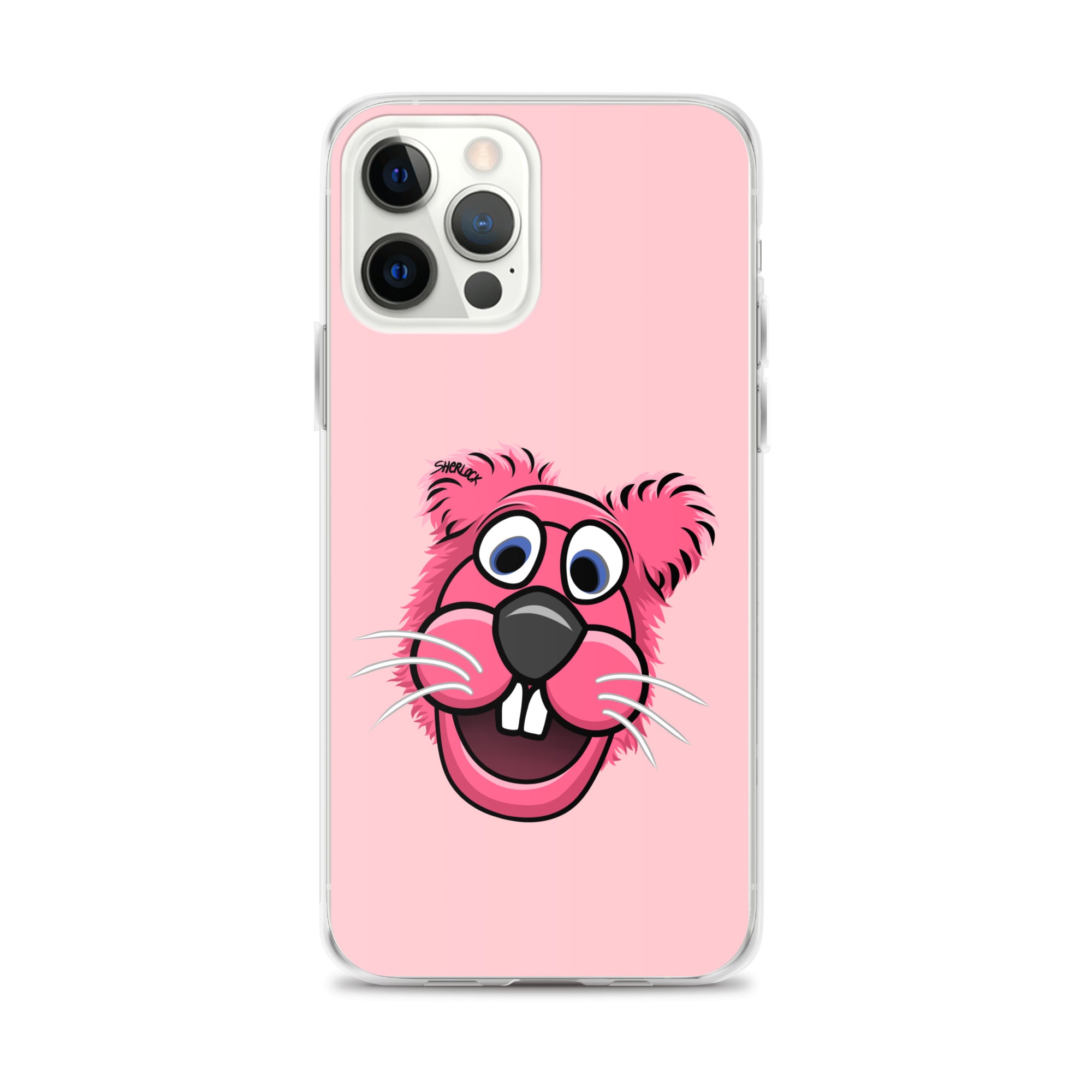 Sherlock The Squirrel iPhone Cover, Pink