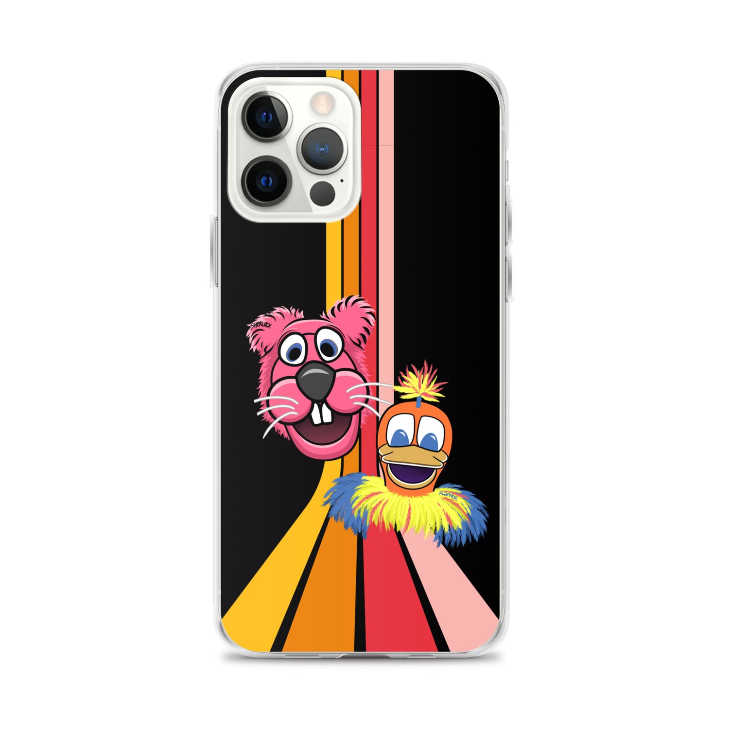 Sherlock & Flapper iPhone Cover, Black