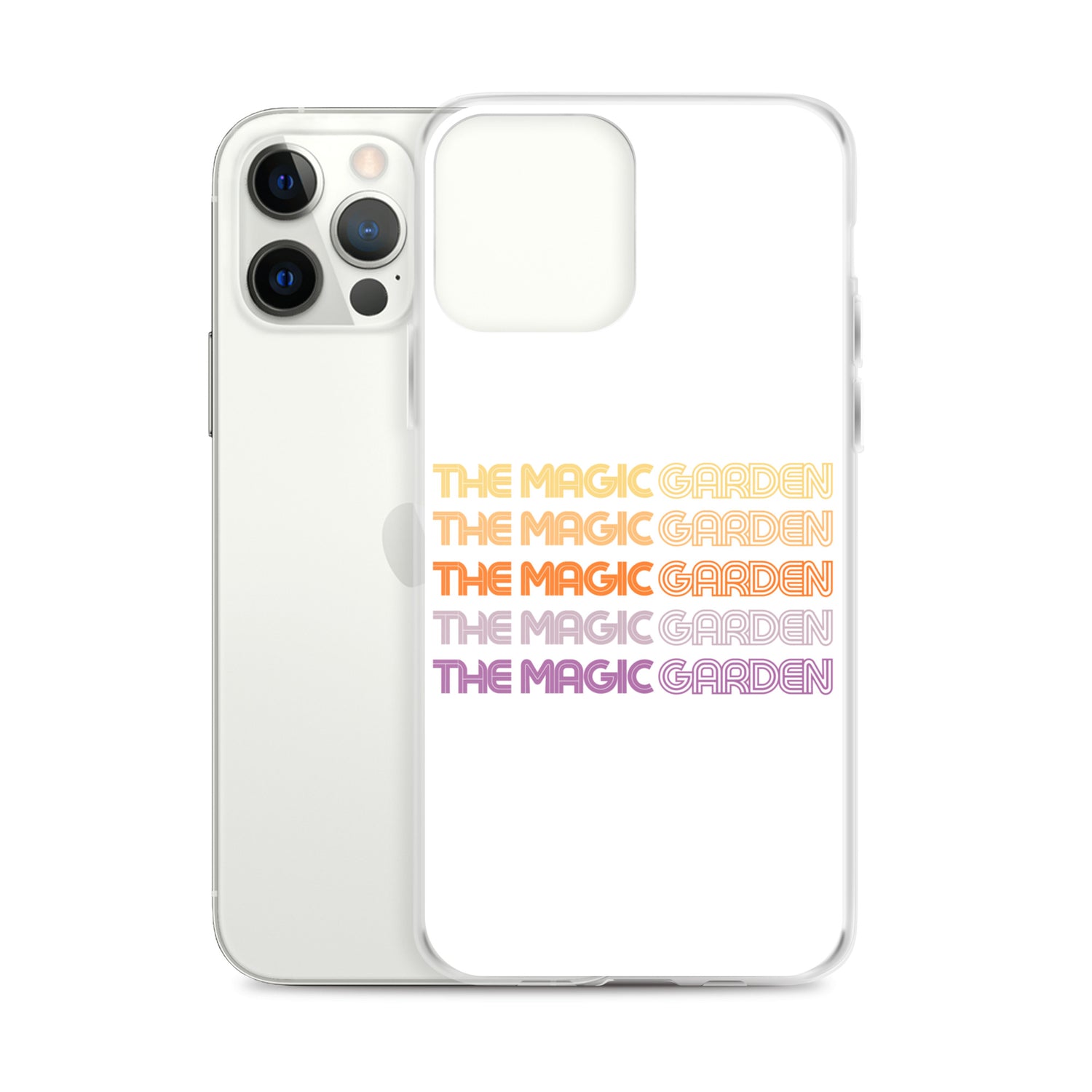 TMG 70s Yellow Rainbow iPhone Cover, White