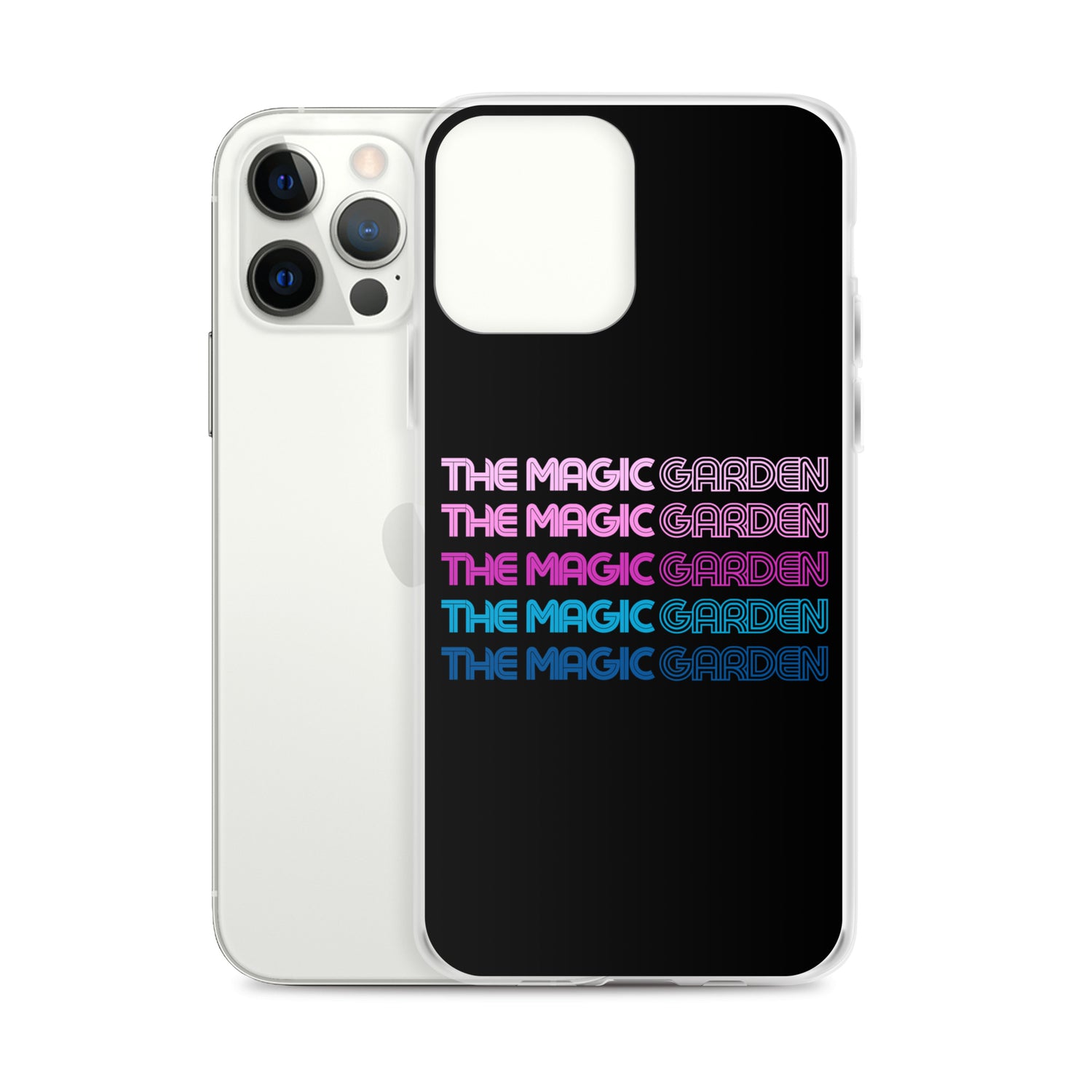 TMG 70s Purple Rainbow iPhone Cover, Black