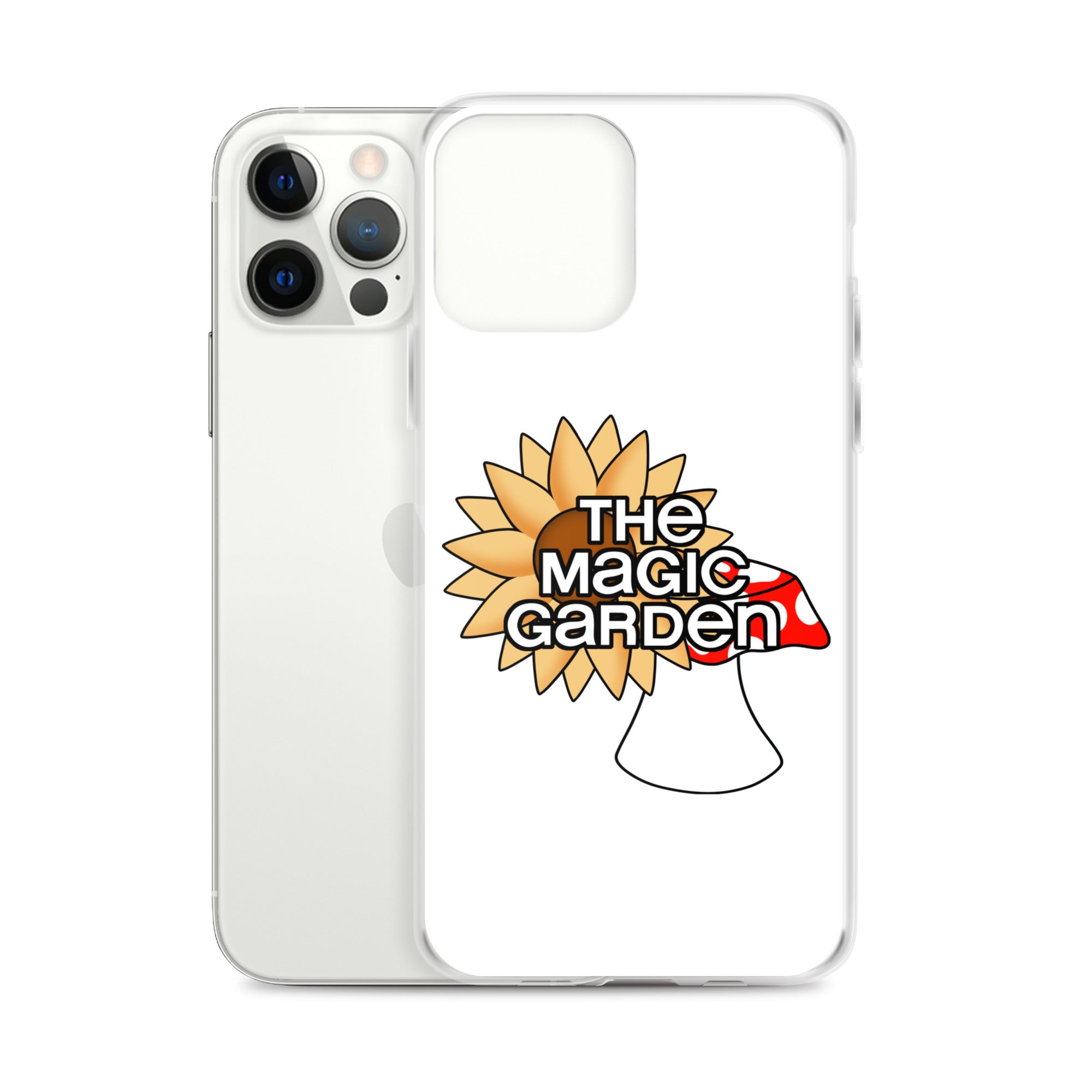 TMG Sunflower & Mushroom iPhone Cover, White