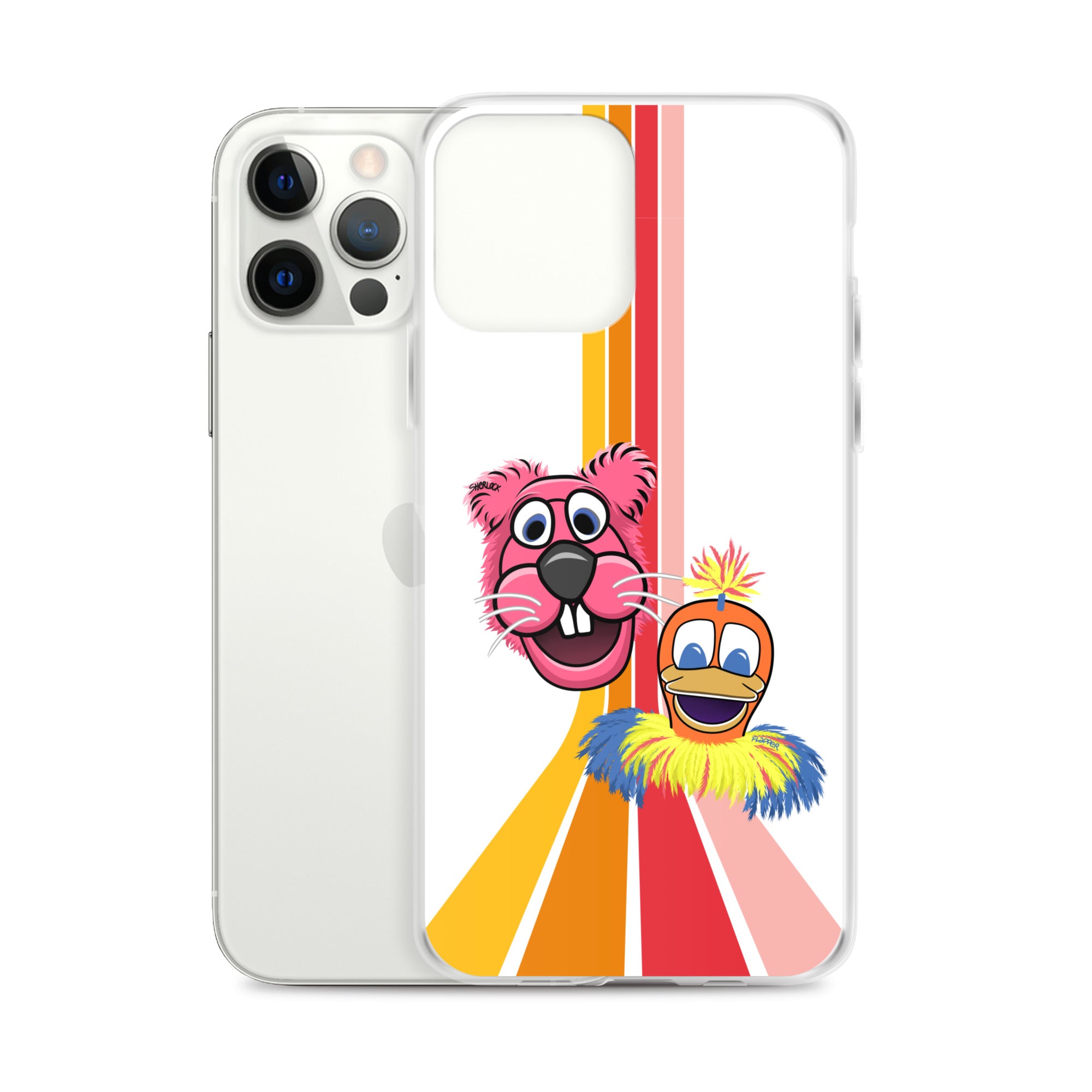 Sherlock & Flapper iPhone Cover, White