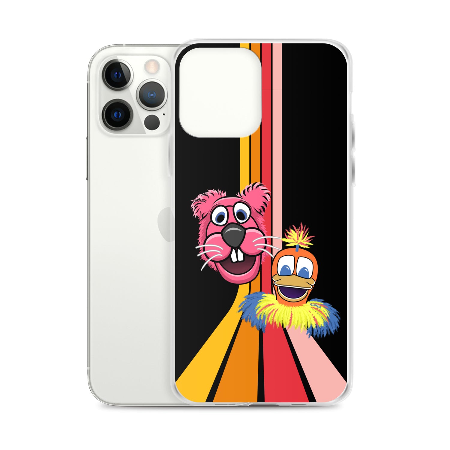 Sherlock & Flapper iPhone Cover, Black