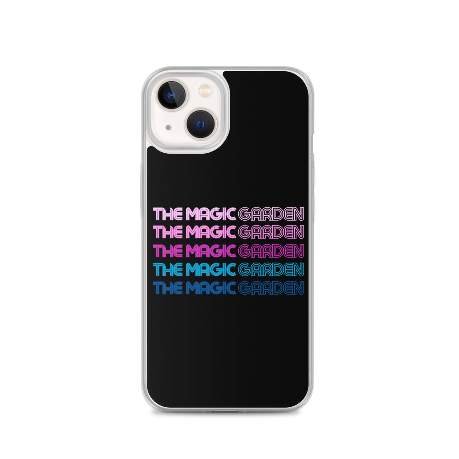 TMG 70s Purple Rainbow iPhone Cover, Black