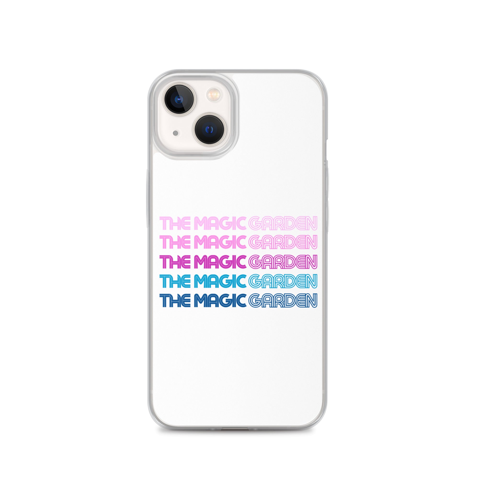 TMG 70s Purple Rainbow iPhone Cover, White