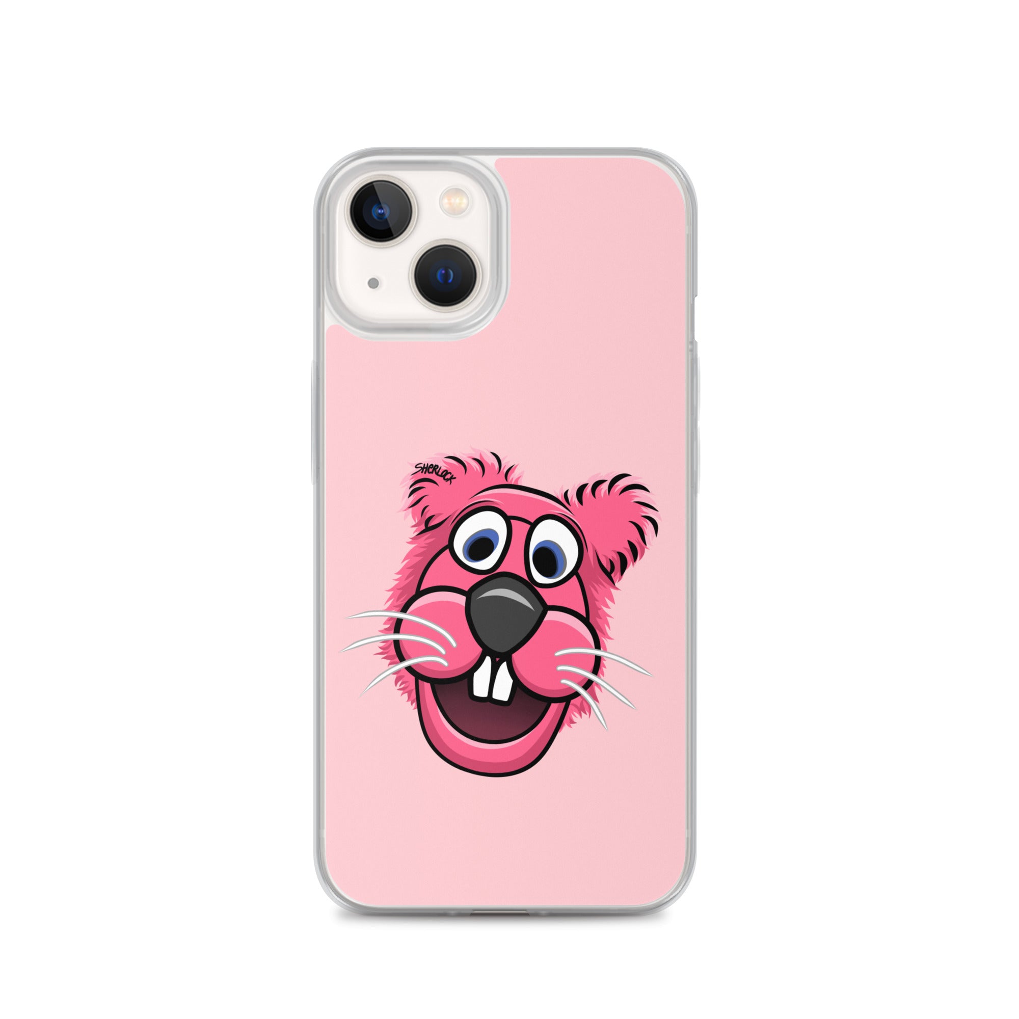 Sherlock The Squirrel iPhone Cover, Pink