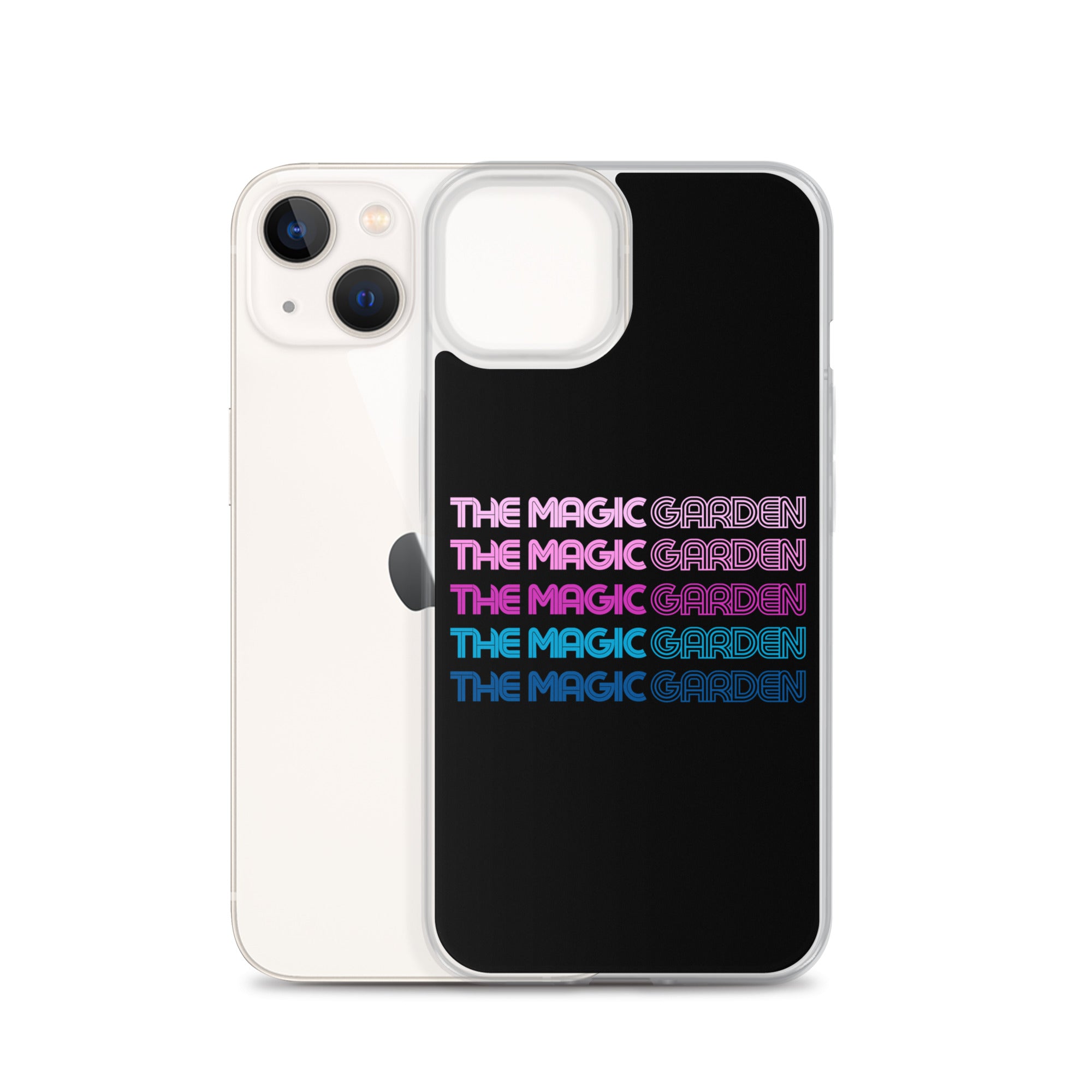 TMG 70s Purple Rainbow iPhone Cover, Black