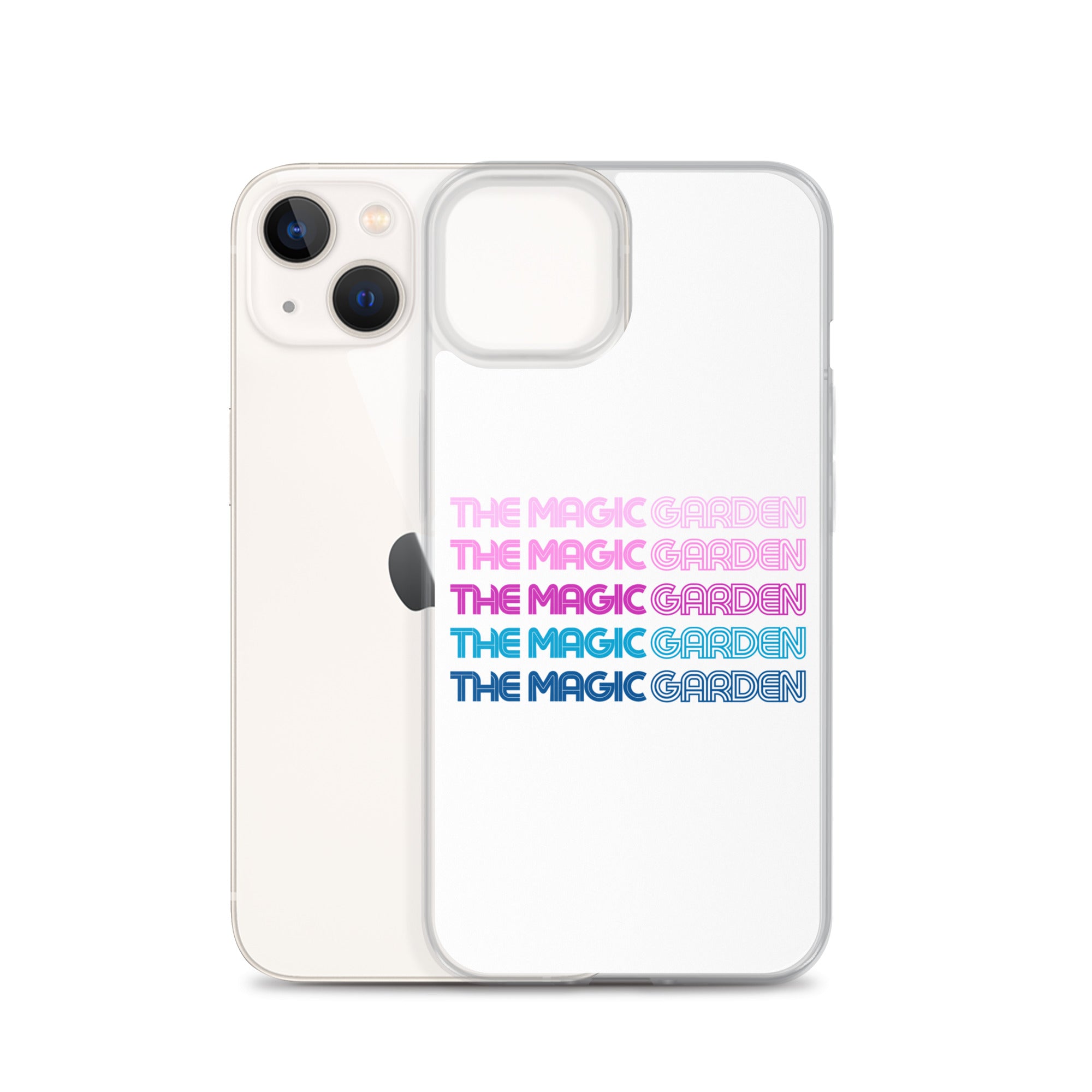 TMG 70s Purple Rainbow iPhone Cover, White