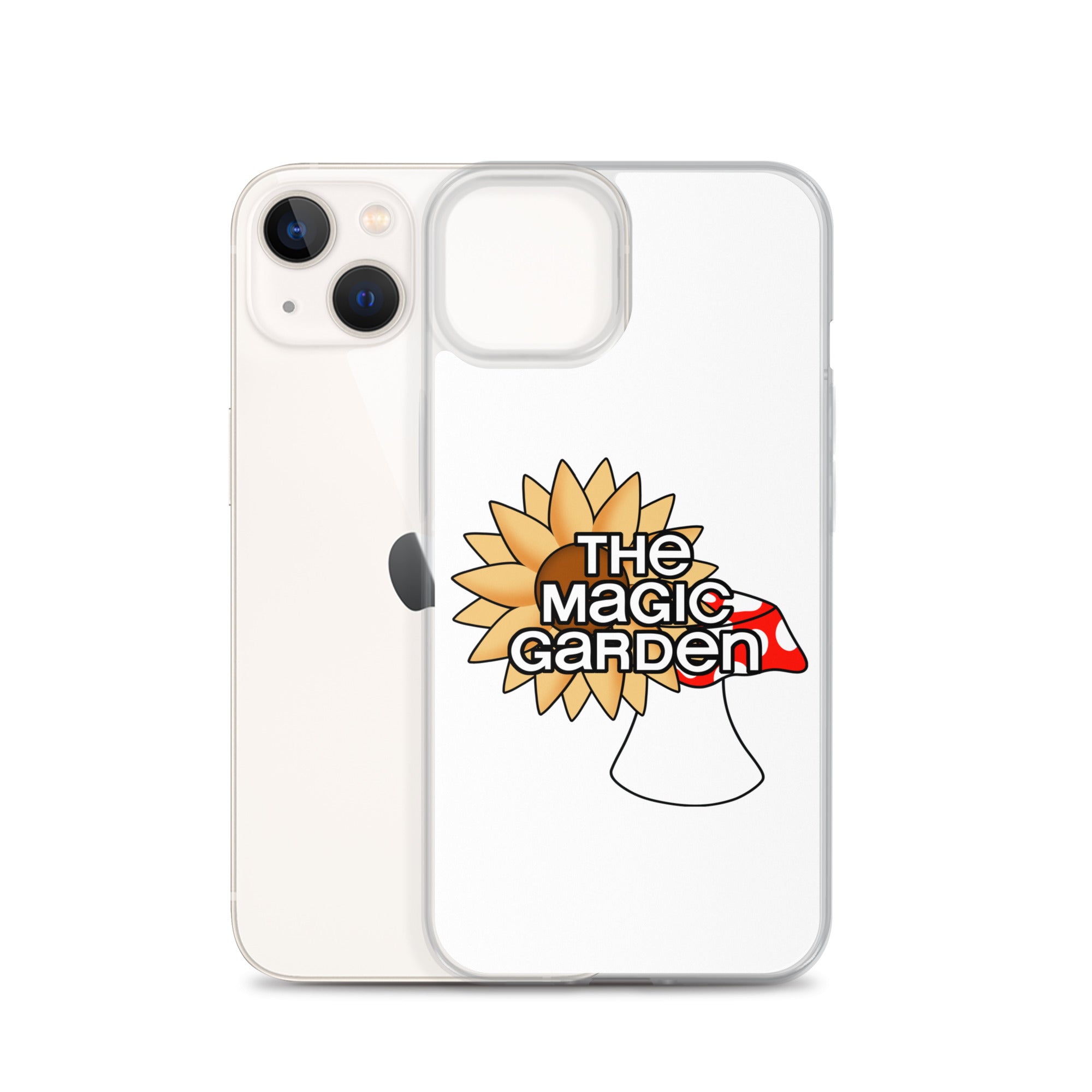 TMG Sunflower & Mushroom iPhone Cover, White