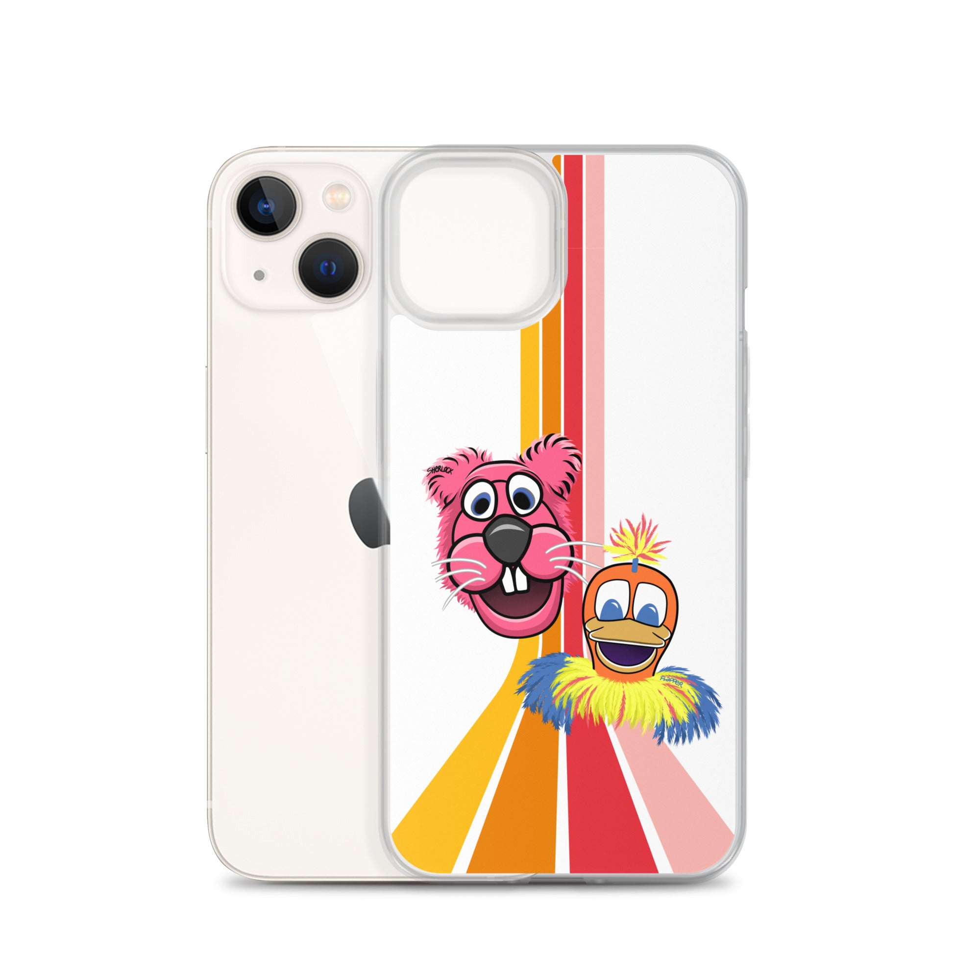 Sherlock & Flapper iPhone Cover, White