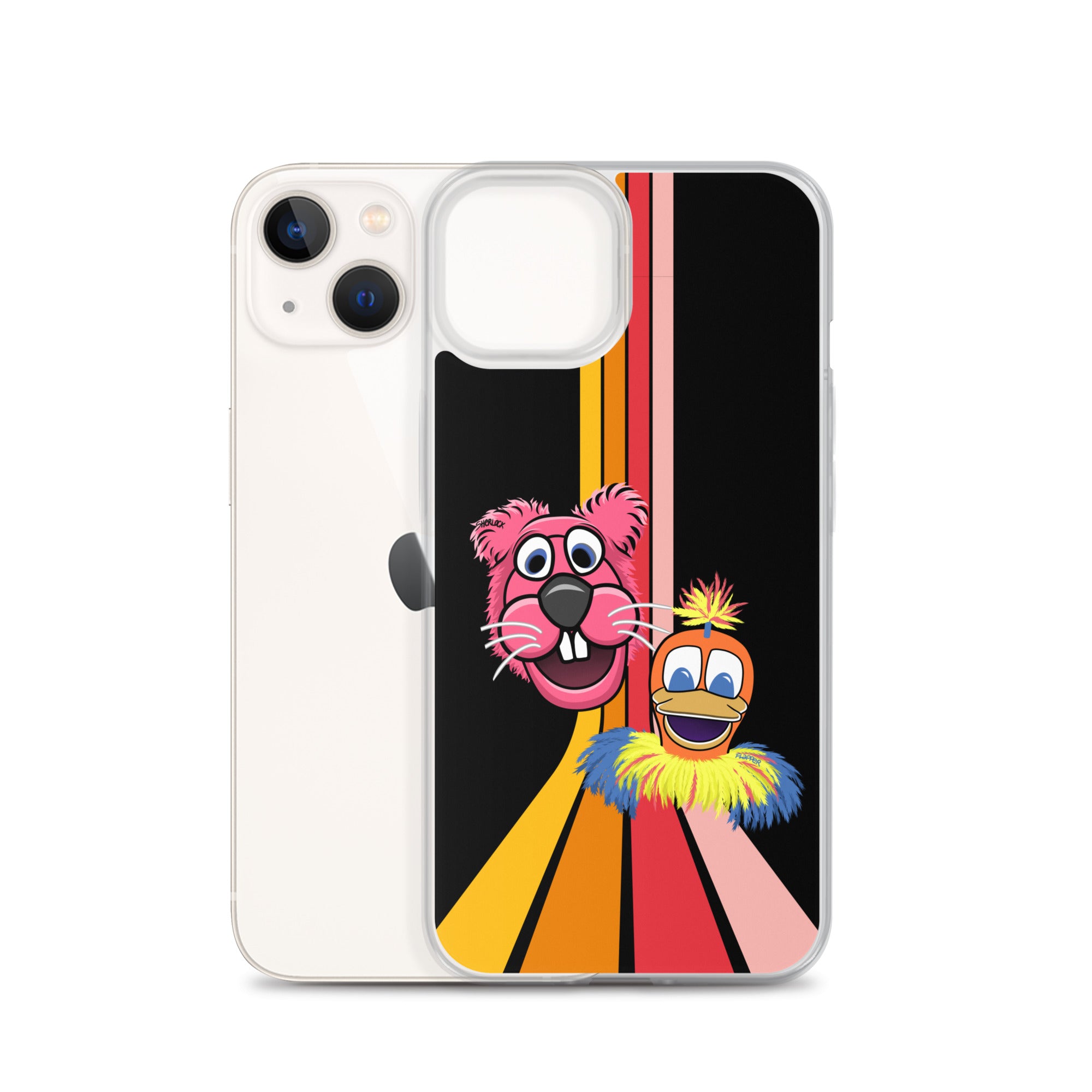 Sherlock & Flapper iPhone Cover, Black