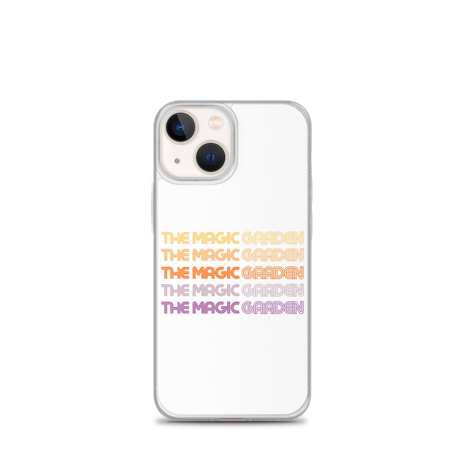 TMG 70s Yellow Rainbow iPhone Cover, White
