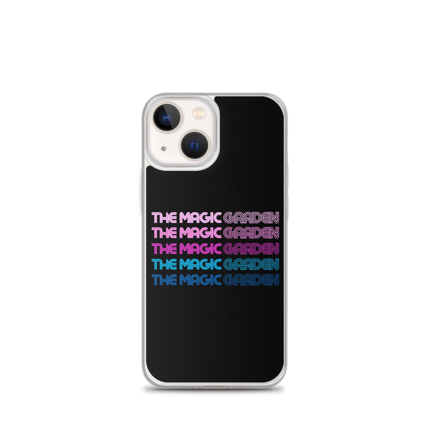 TMG 70s Purple Rainbow iPhone Cover, Black