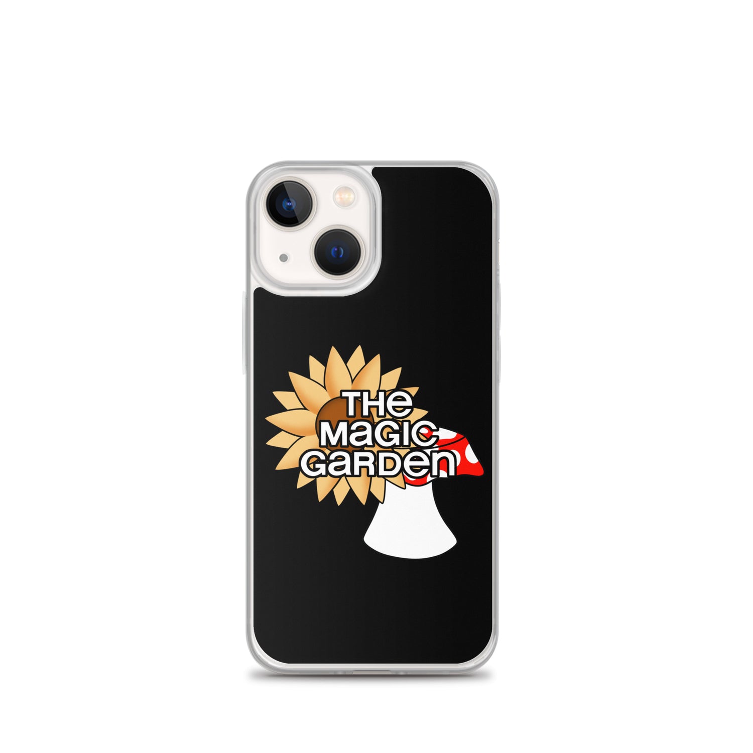 TMG Mushroom & Sunflower iPhone Cover, Black