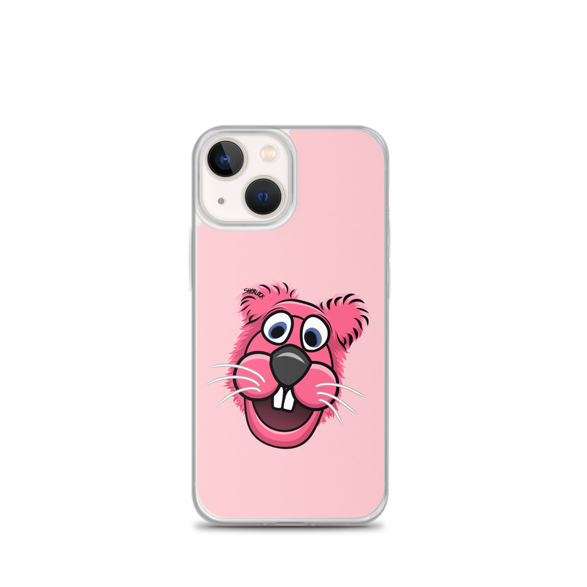 Sherlock The Squirrel iPhone Cover, Pink