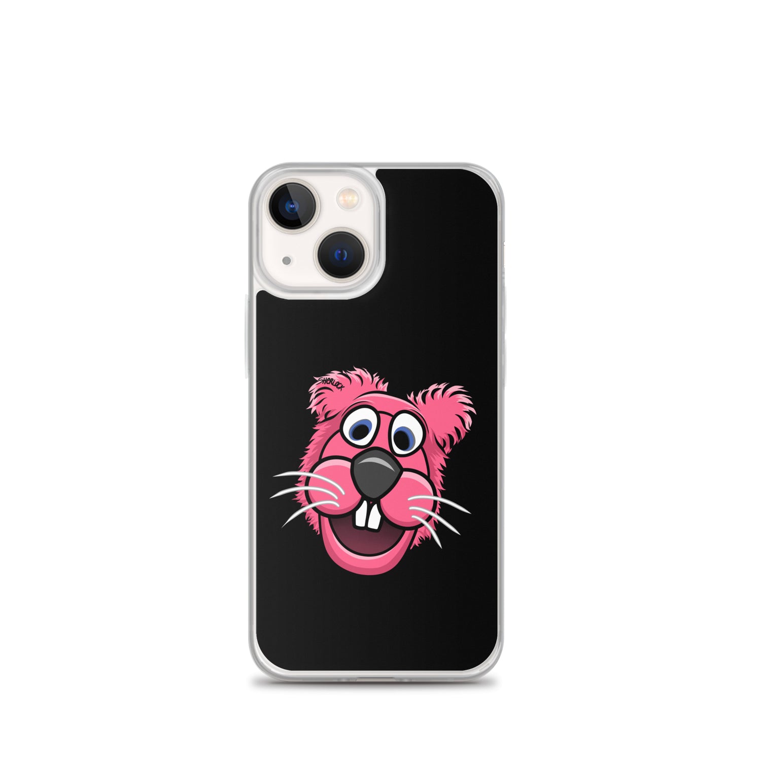 Sherlock The Squirrel iPhone Cover, Black