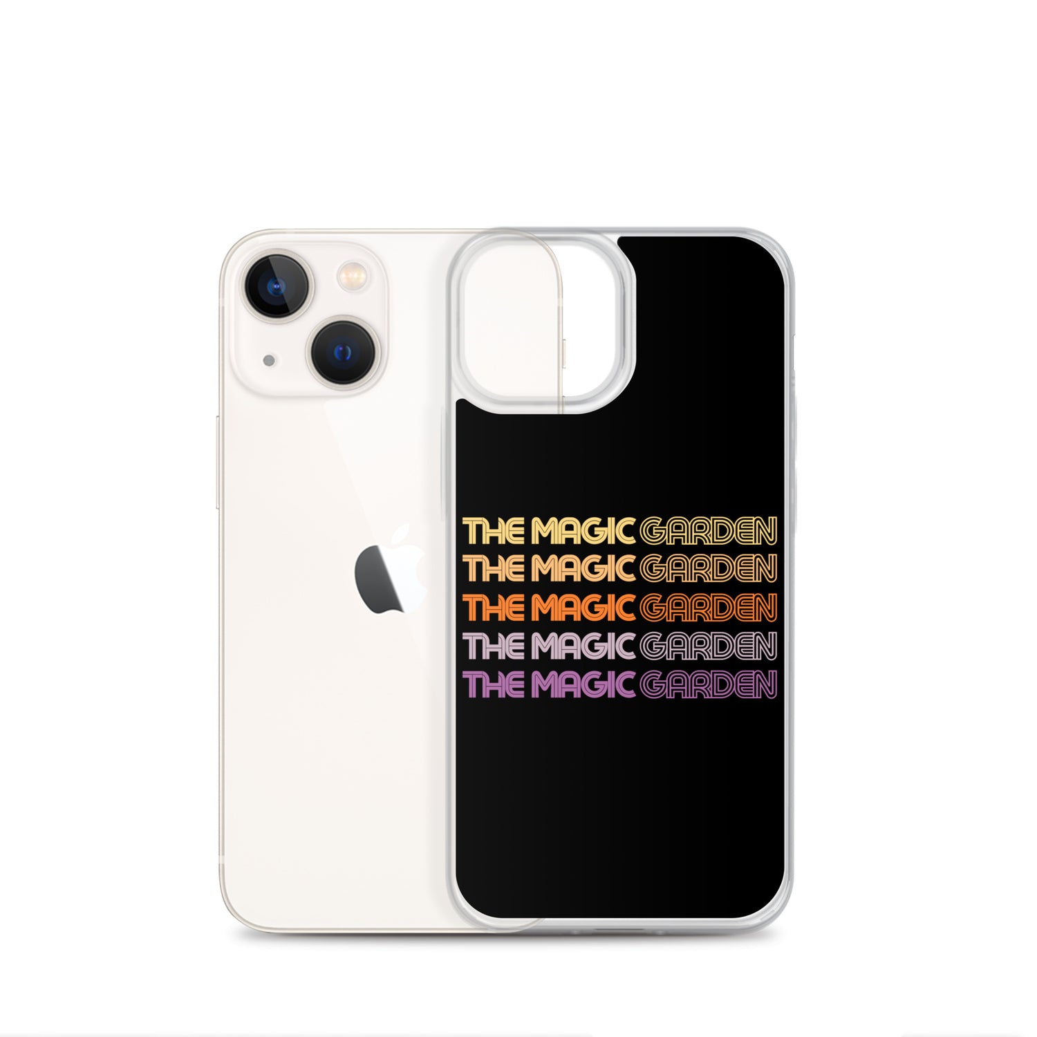 TMG 70s Yellow Rainbow iPhone Cover, Black