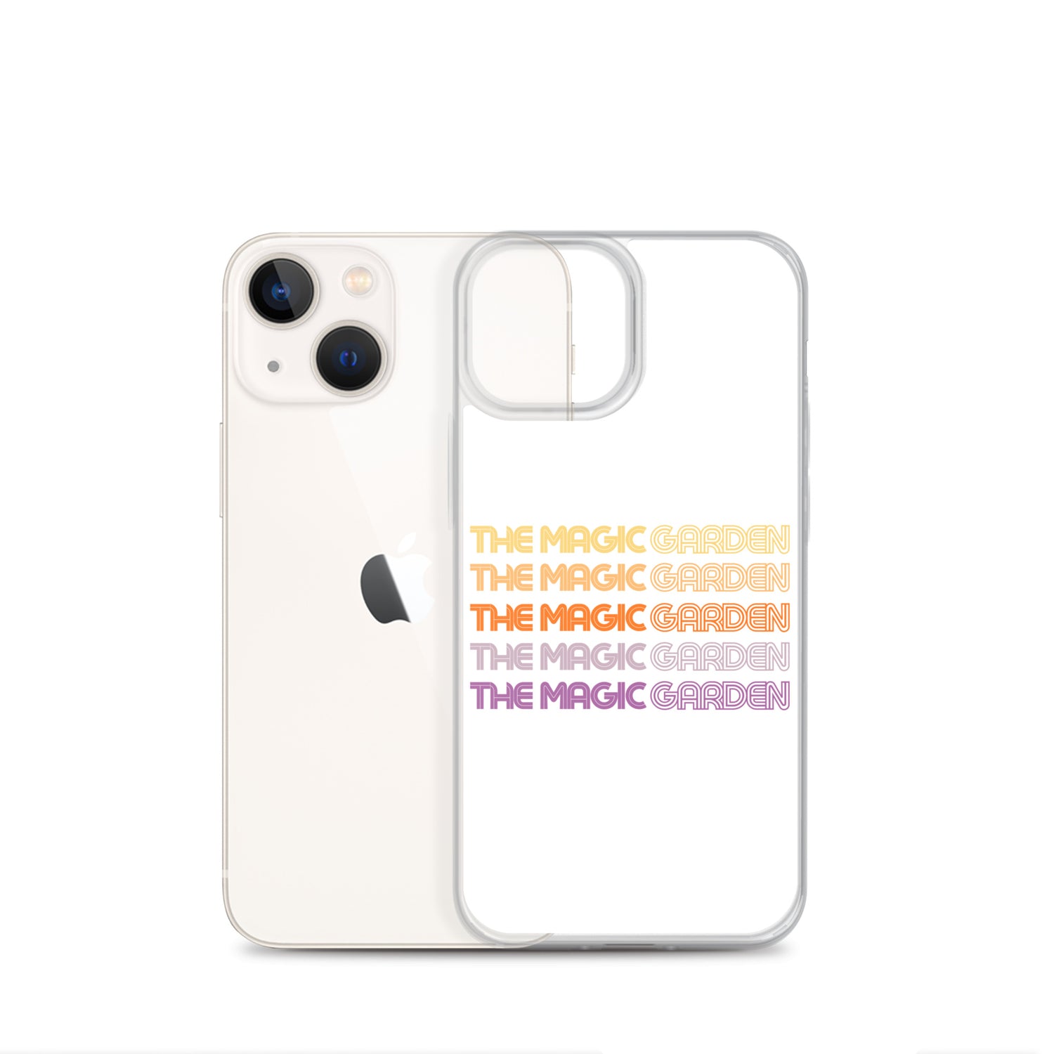 TMG 70s Yellow Rainbow iPhone Cover, White