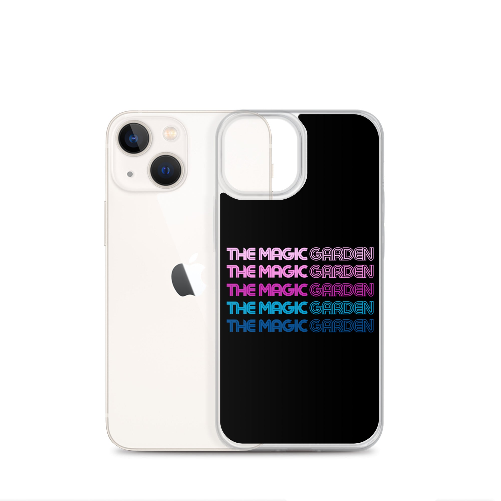 TMG 70s Purple Rainbow iPhone Cover, Black