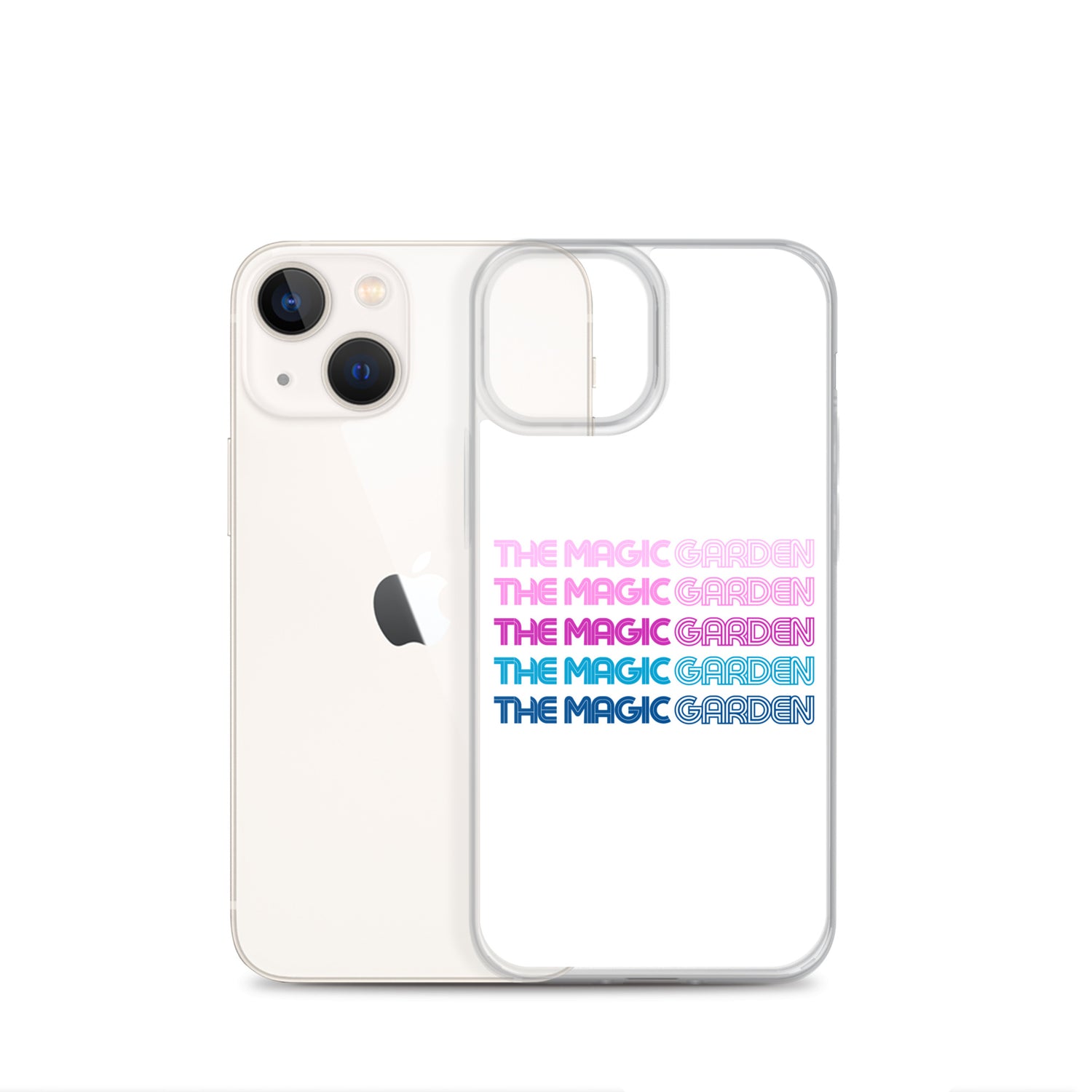 TMG 70s Purple Rainbow iPhone Cover, White