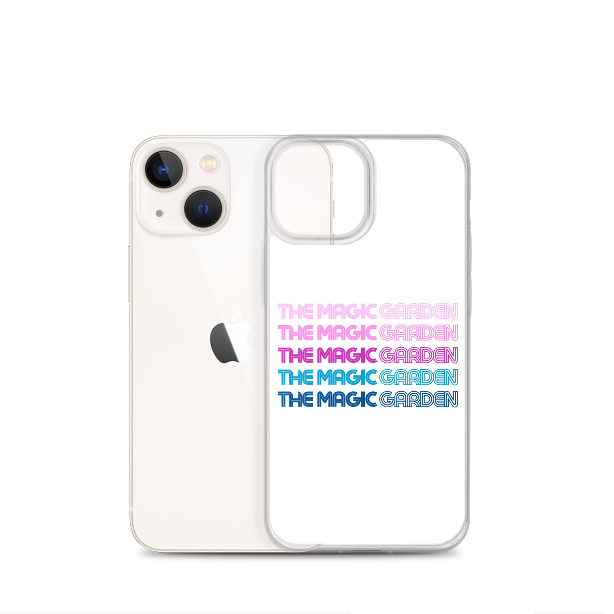 TMG 70s Purple Rainbow iPhone Cover, White