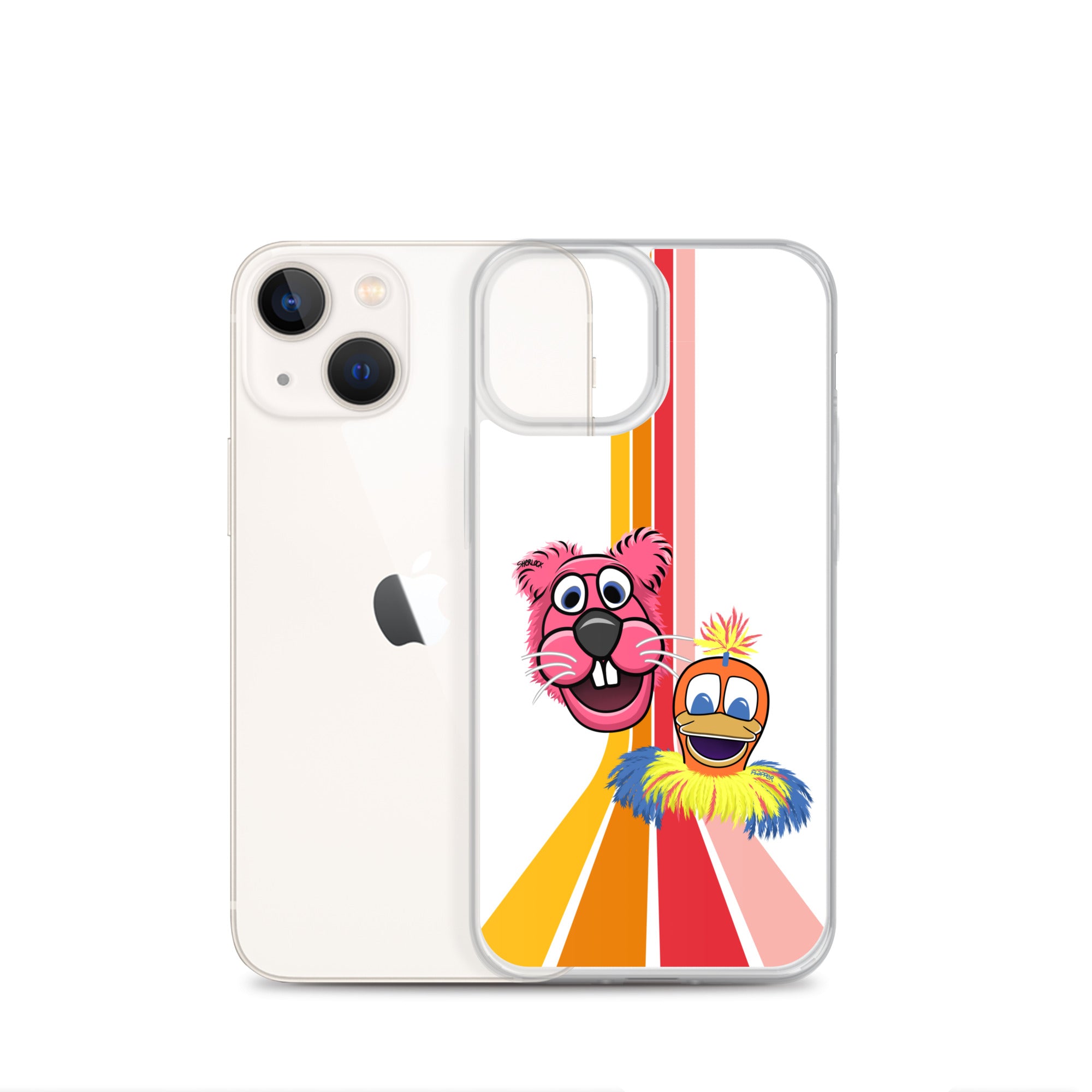 Sherlock & Flapper iPhone Cover, White