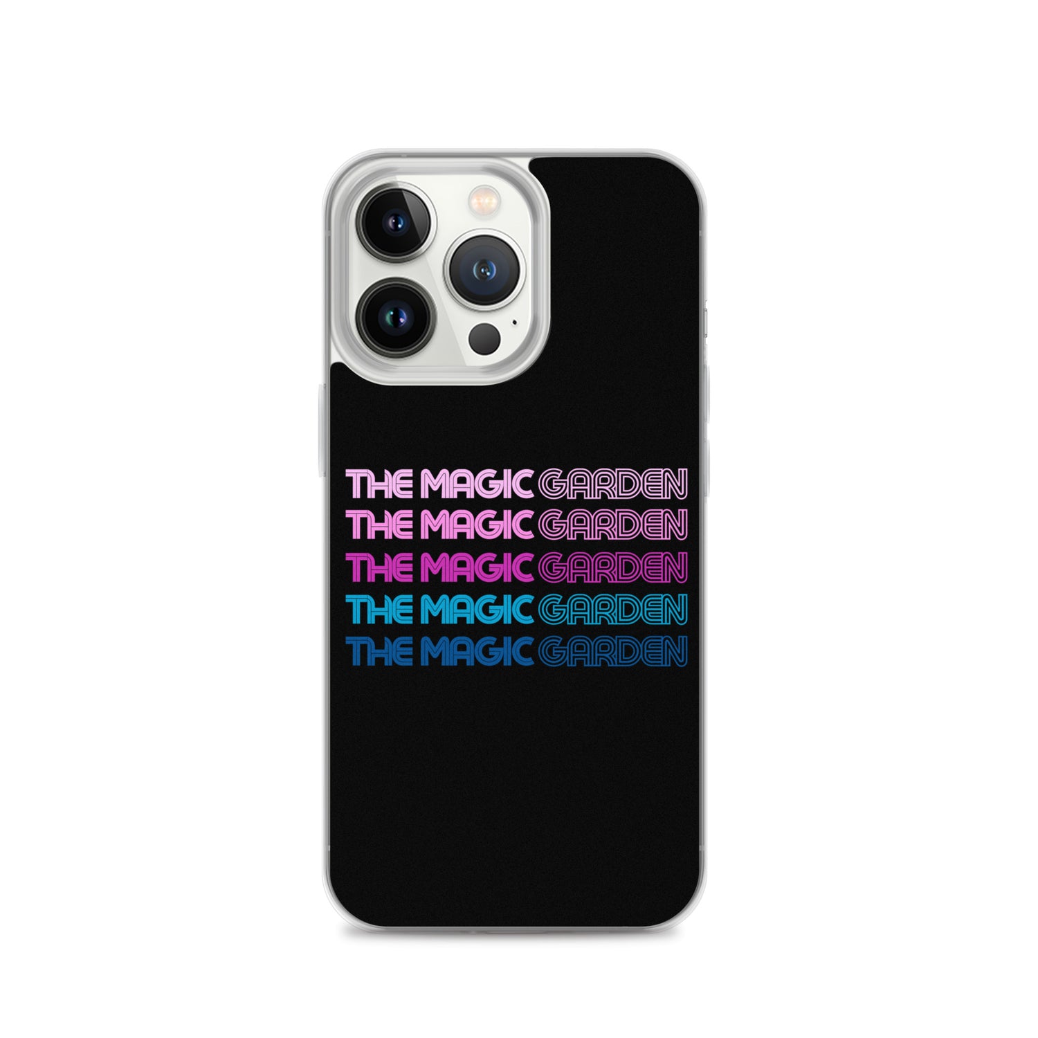 TMG 70s Purple Rainbow iPhone Cover, Black