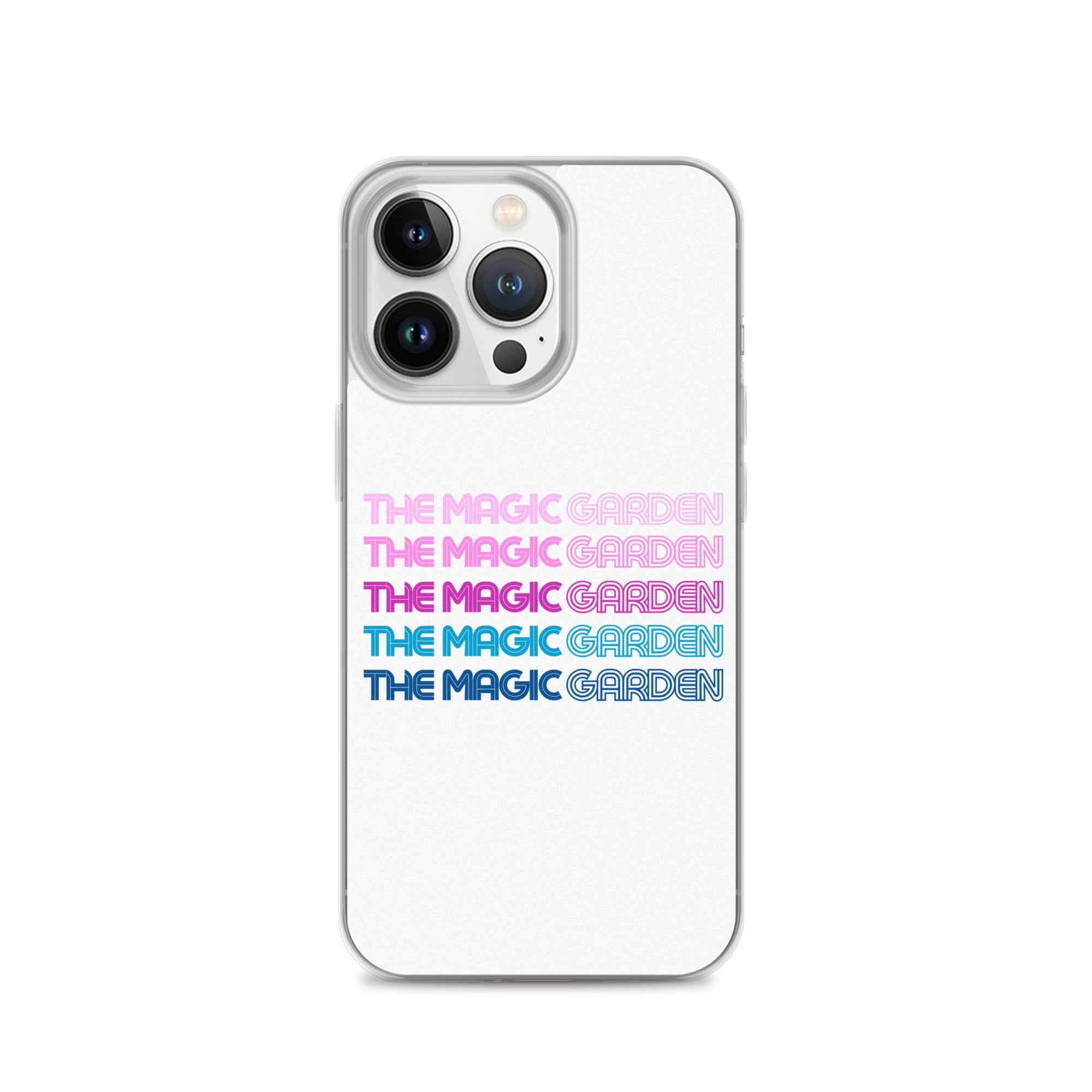 TMG 70s Purple Rainbow iPhone Cover, White