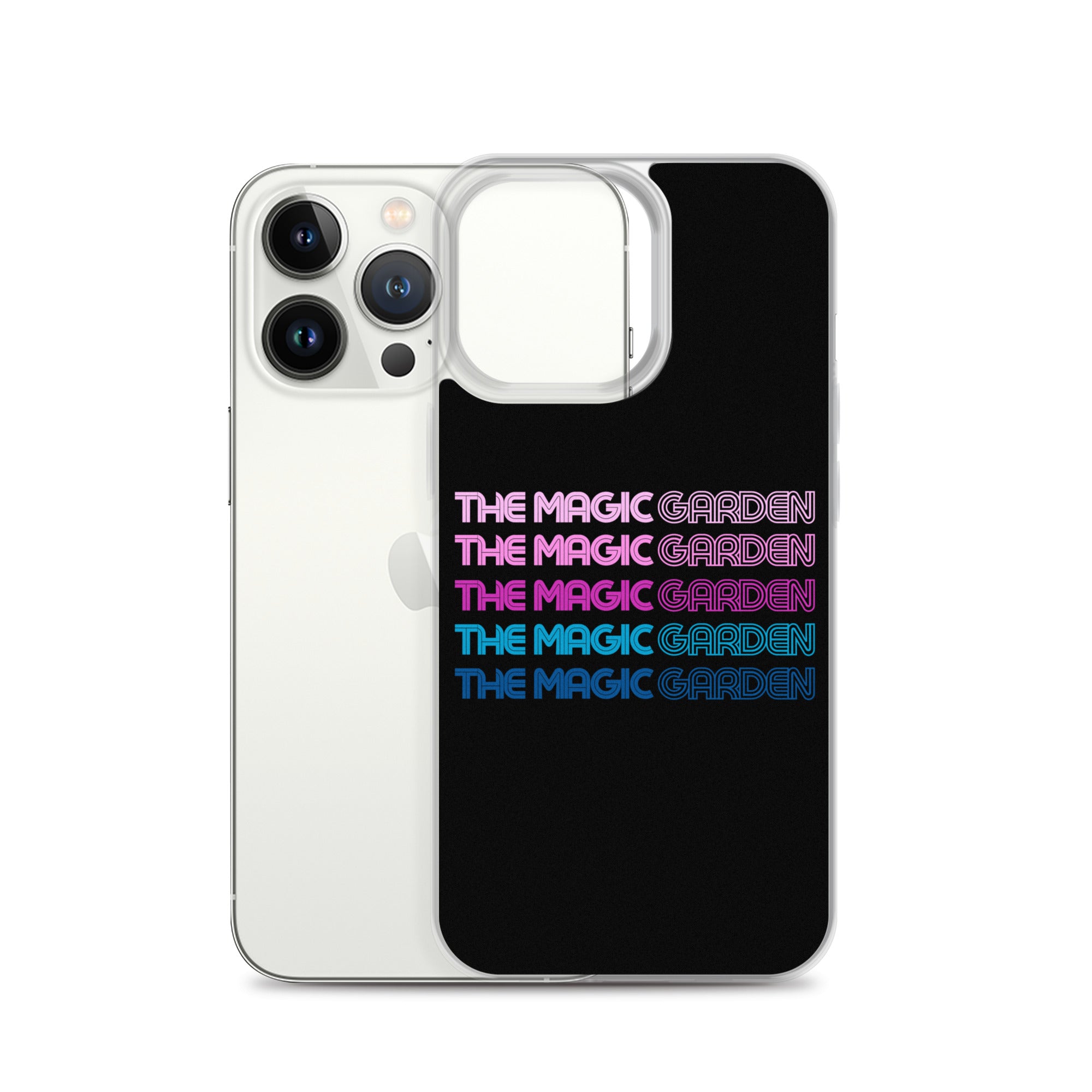 TMG 70s Purple Rainbow iPhone Cover, Black