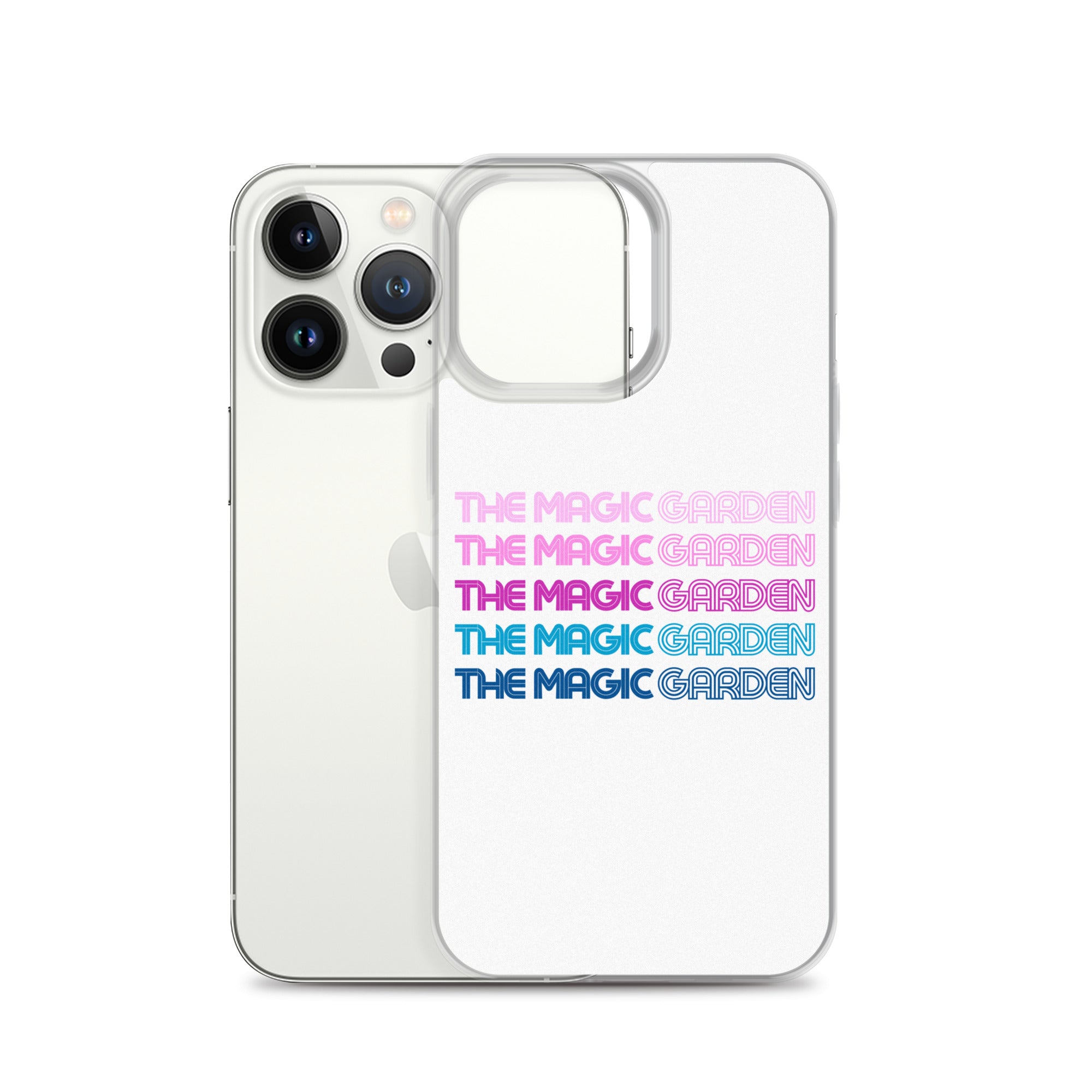 TMG 70s Purple Rainbow iPhone Cover, White
