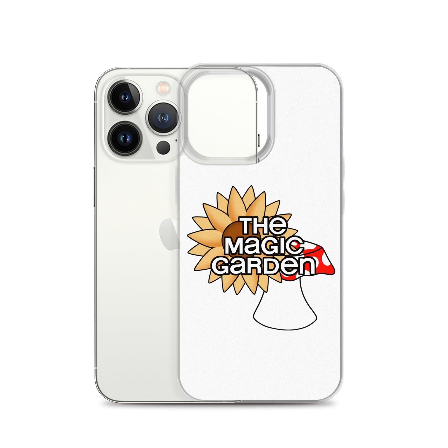 TMG Sunflower & Mushroom iPhone Cover, White
