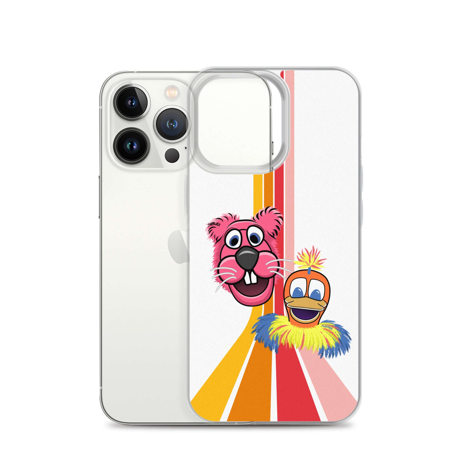 Sherlock & Flapper iPhone Cover, White