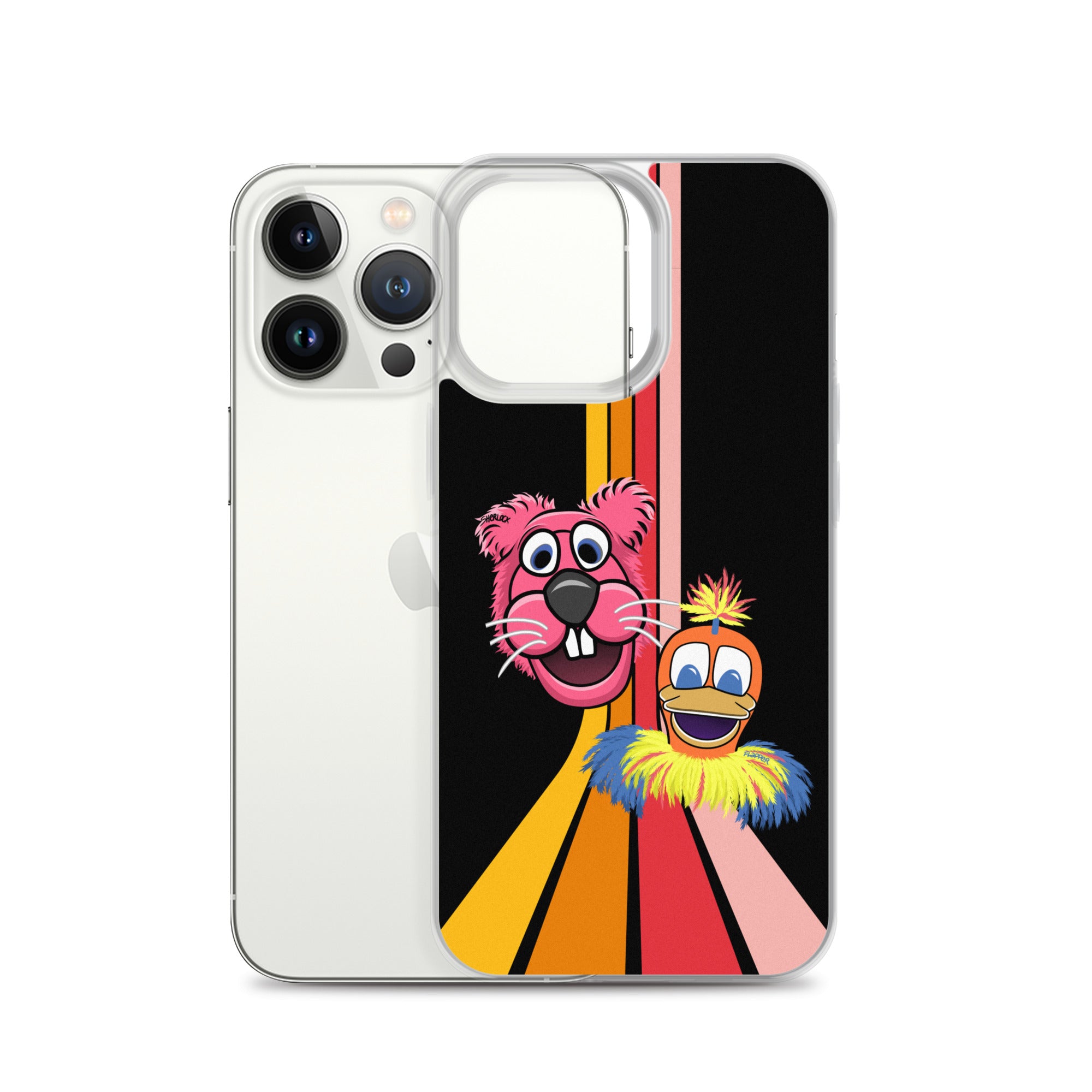 Sherlock & Flapper iPhone Cover, Black