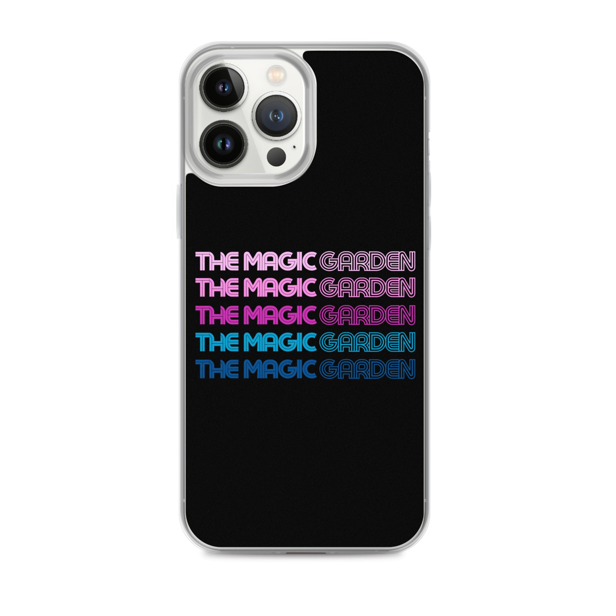 TMG 70s Purple Rainbow iPhone Cover, Black