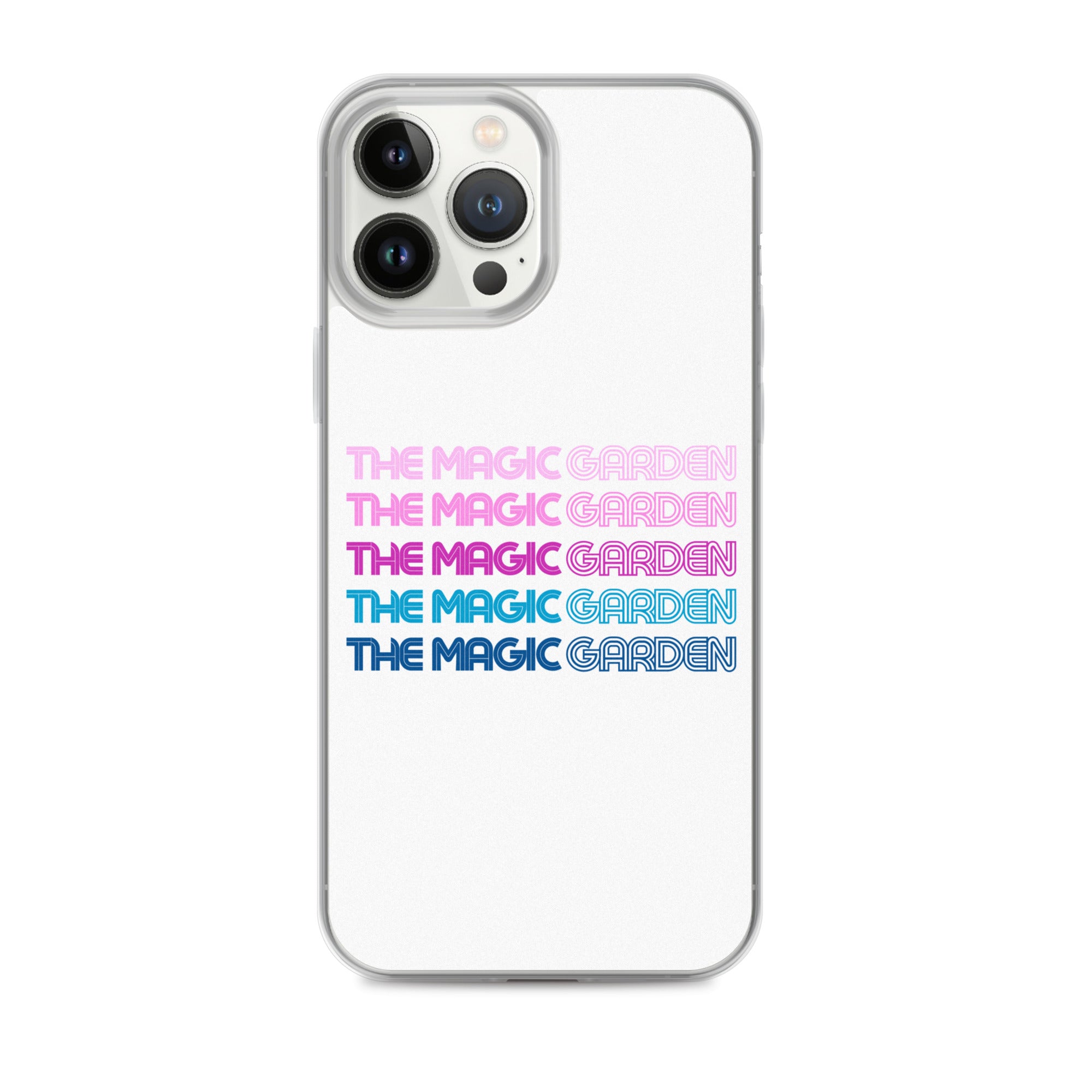 TMG 70s Purple Rainbow iPhone Cover, White