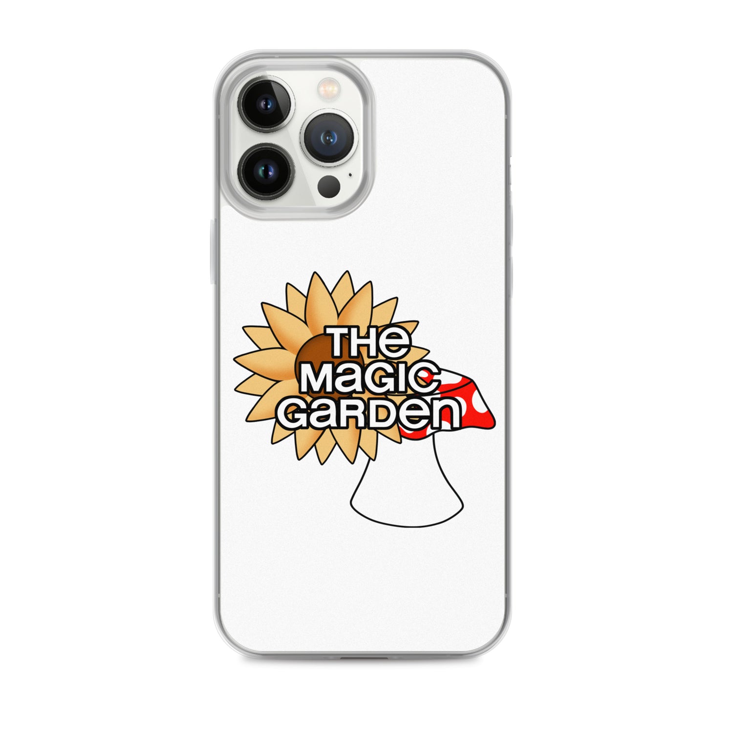 TMG Sunflower & Mushroom iPhone Cover, White