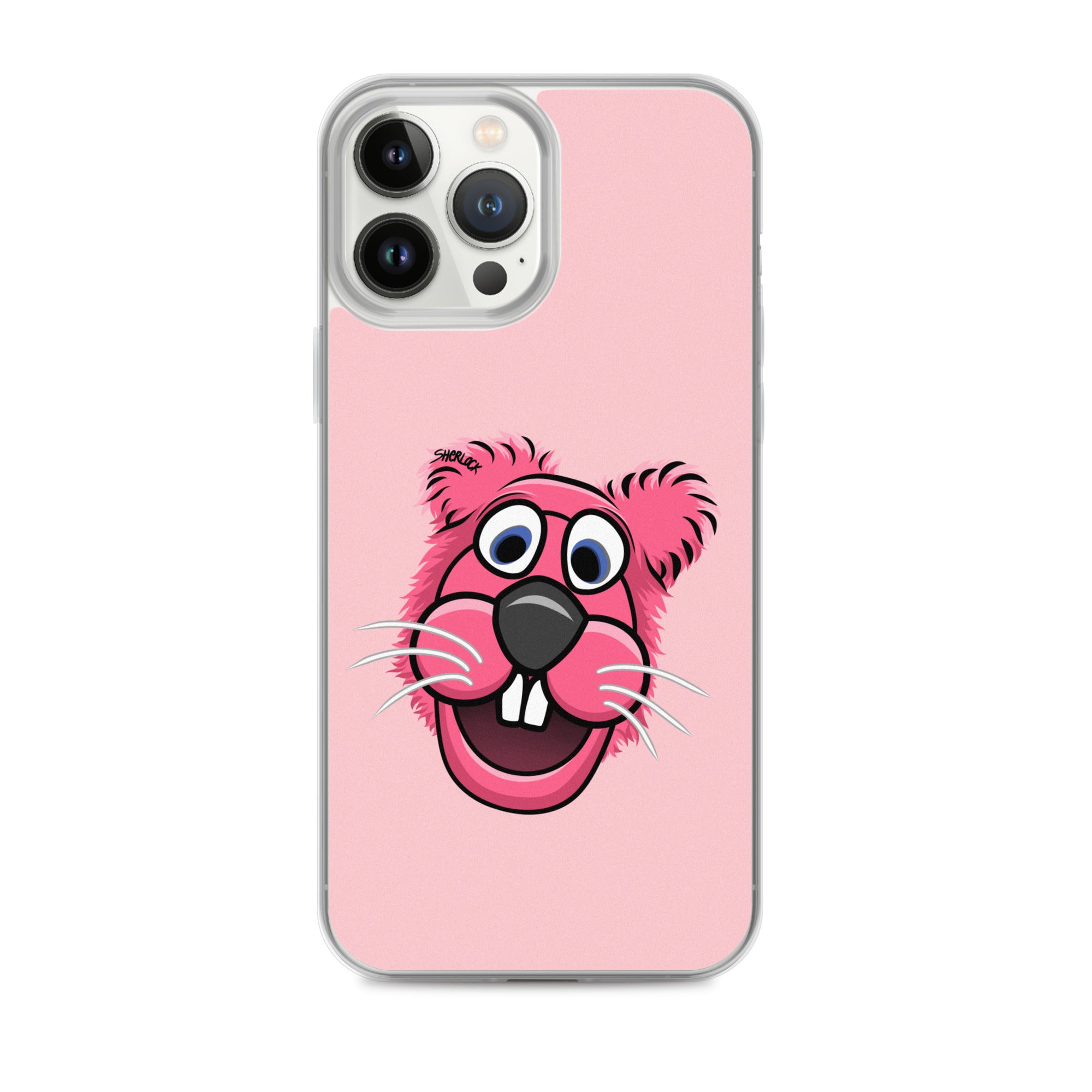 Sherlock The Squirrel iPhone Cover, Pink