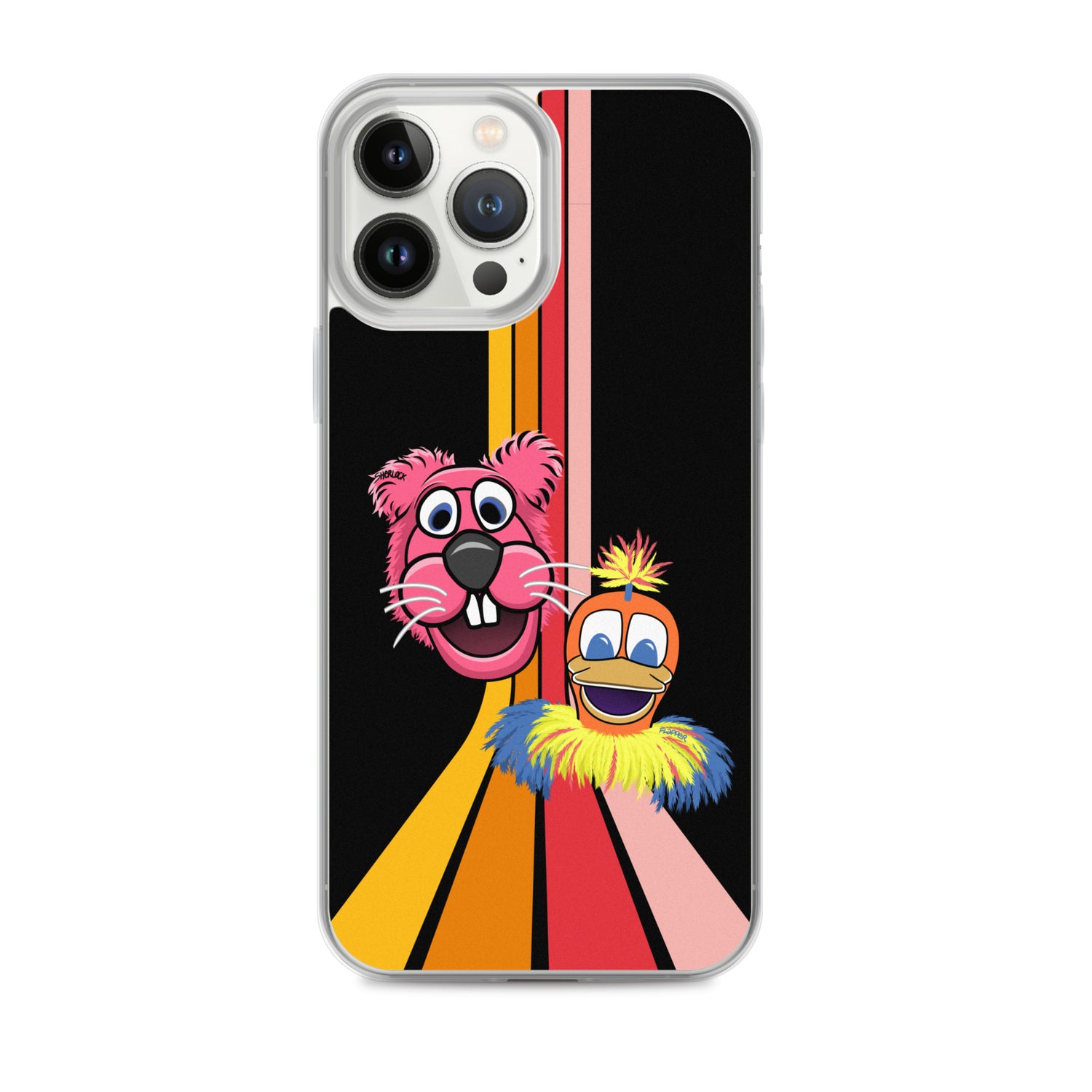 Sherlock & Flapper iPhone Cover, Black