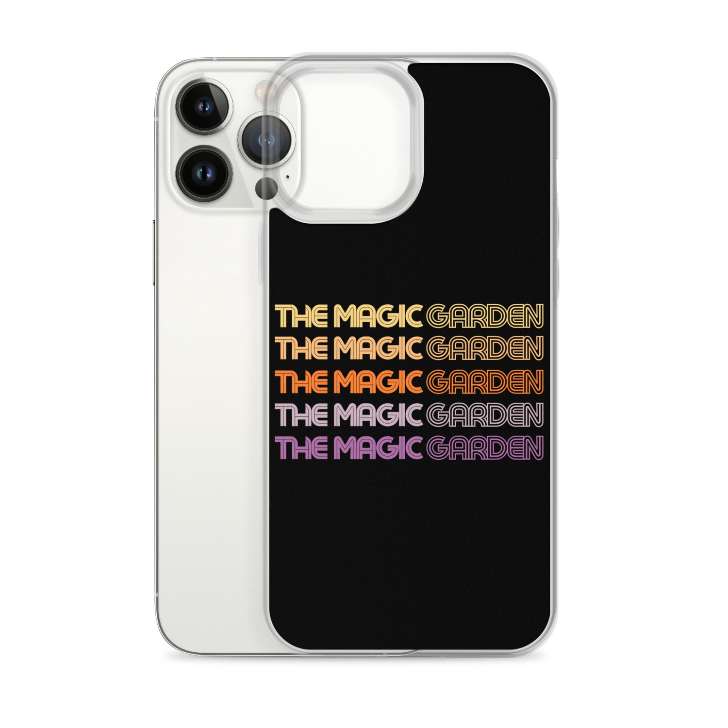 TMG 70s Yellow Rainbow iPhone Cover, Black