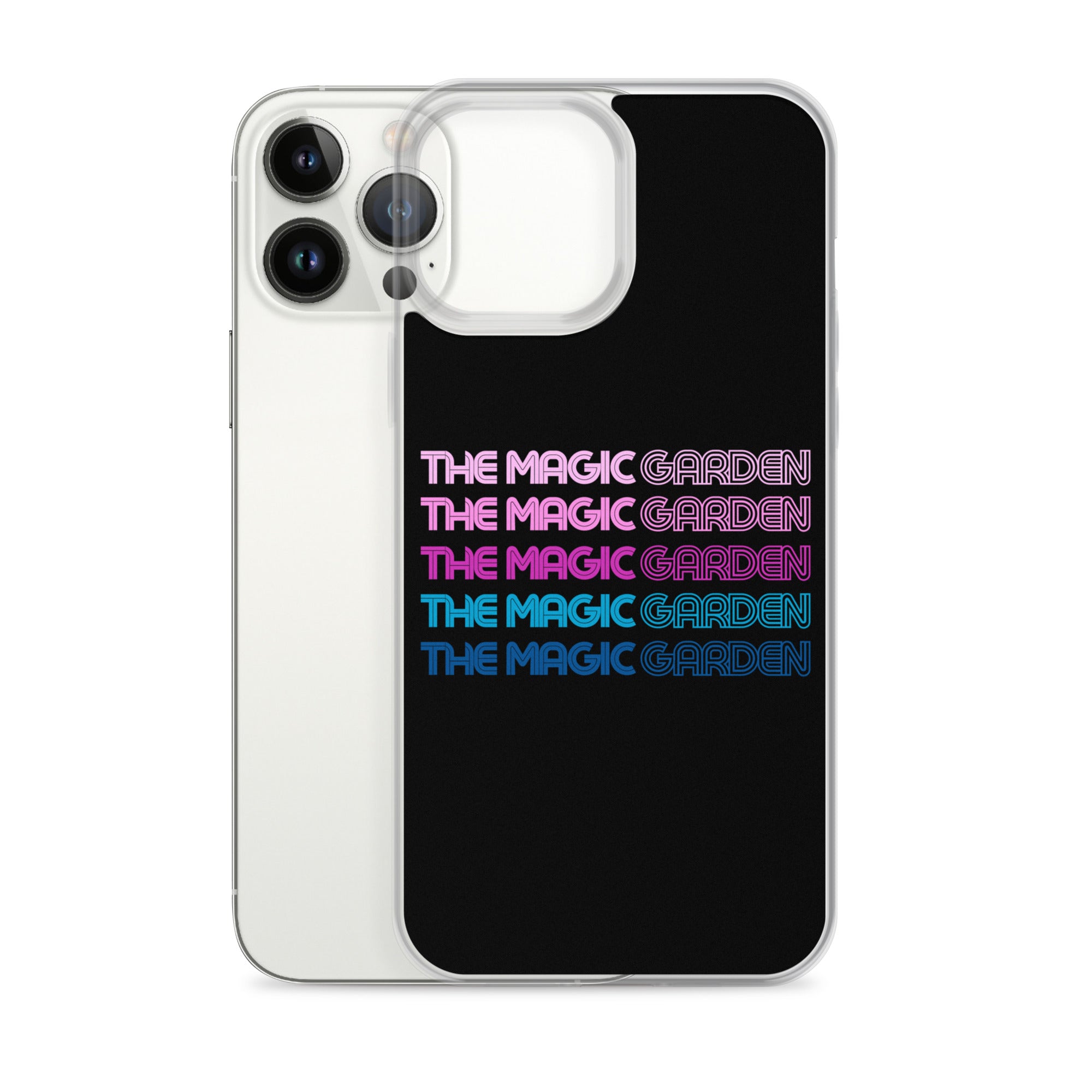 TMG 70s Purple Rainbow iPhone Cover, Black