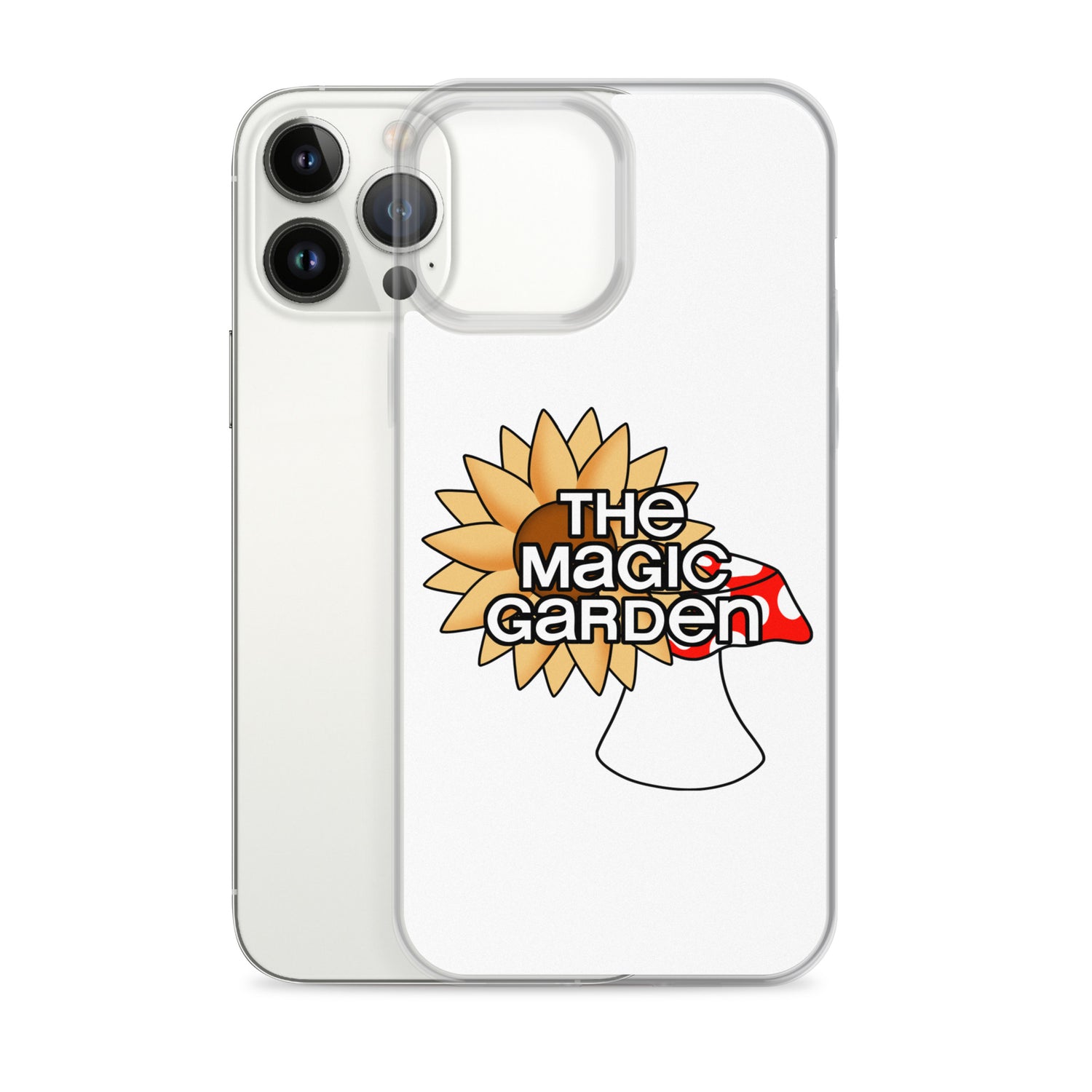 TMG Sunflower & Mushroom iPhone Cover, White