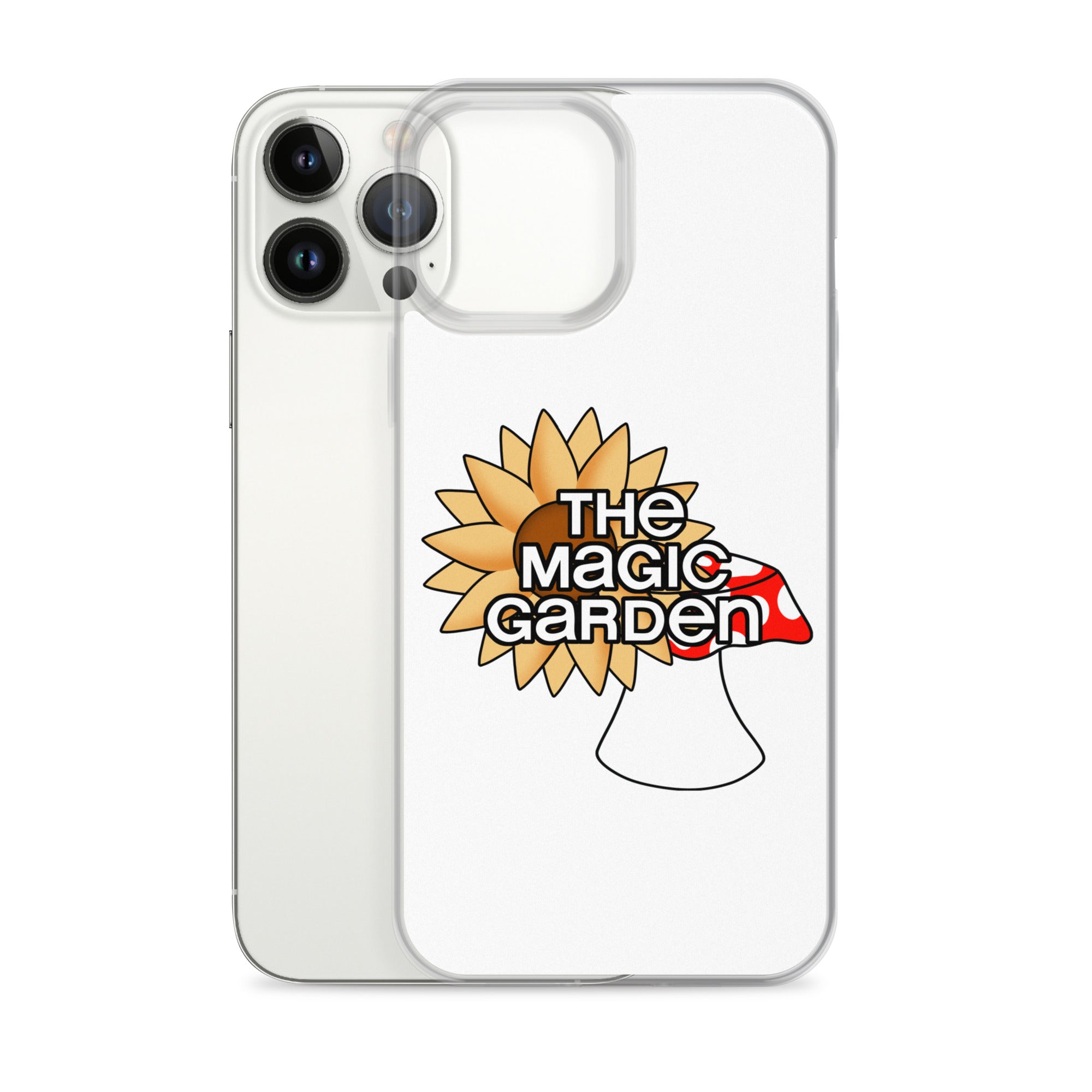 TMG Sunflower & Mushroom iPhone Cover, White