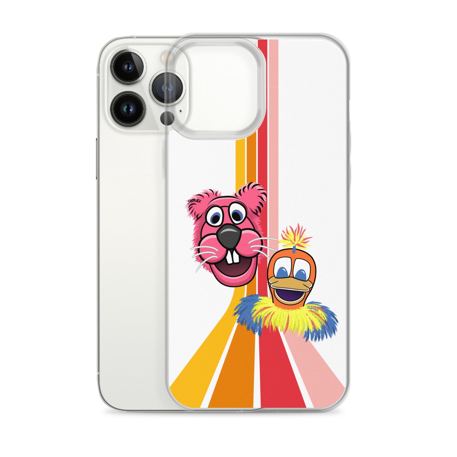 Sherlock & Flapper iPhone Cover, White