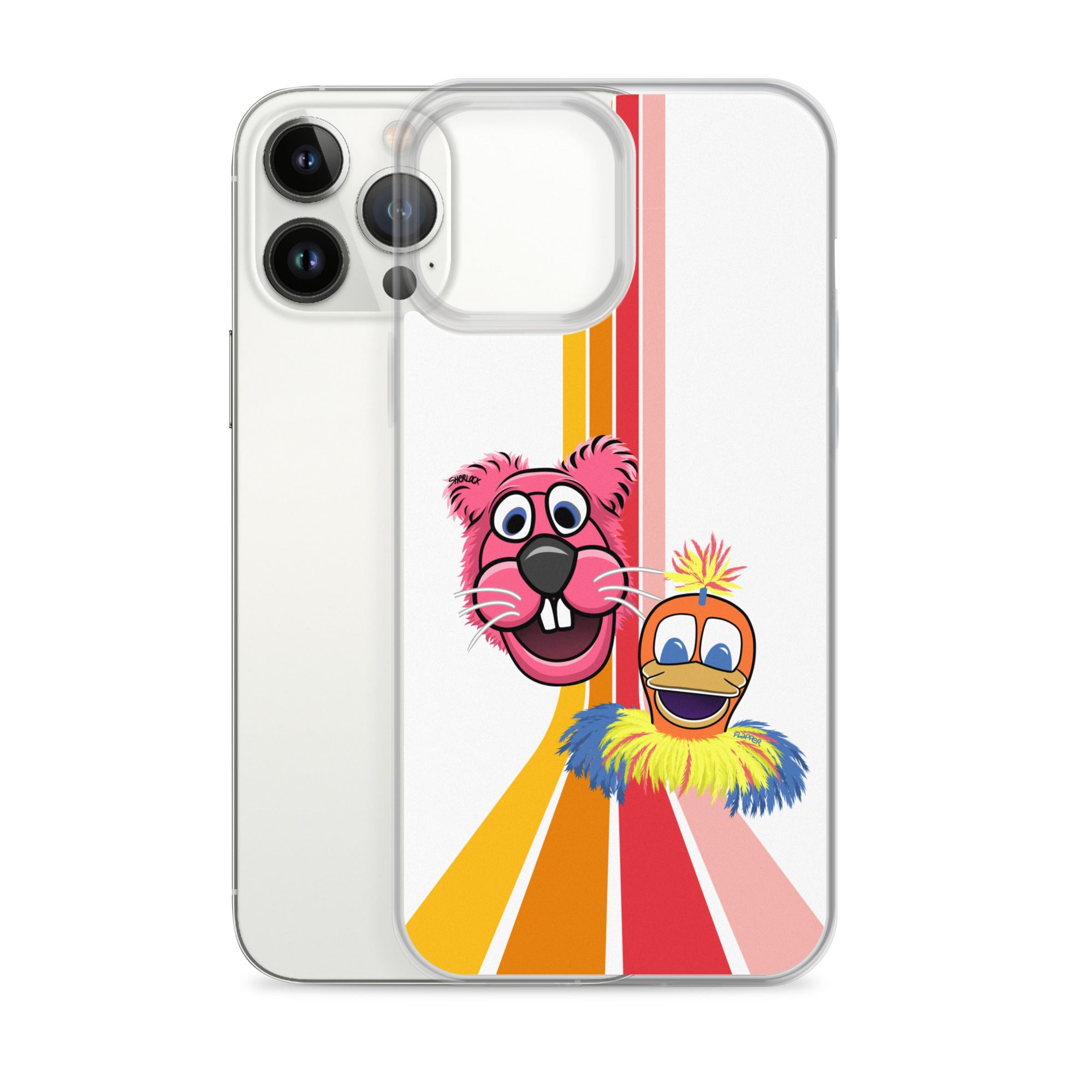 Sherlock & Flapper iPhone Cover, White